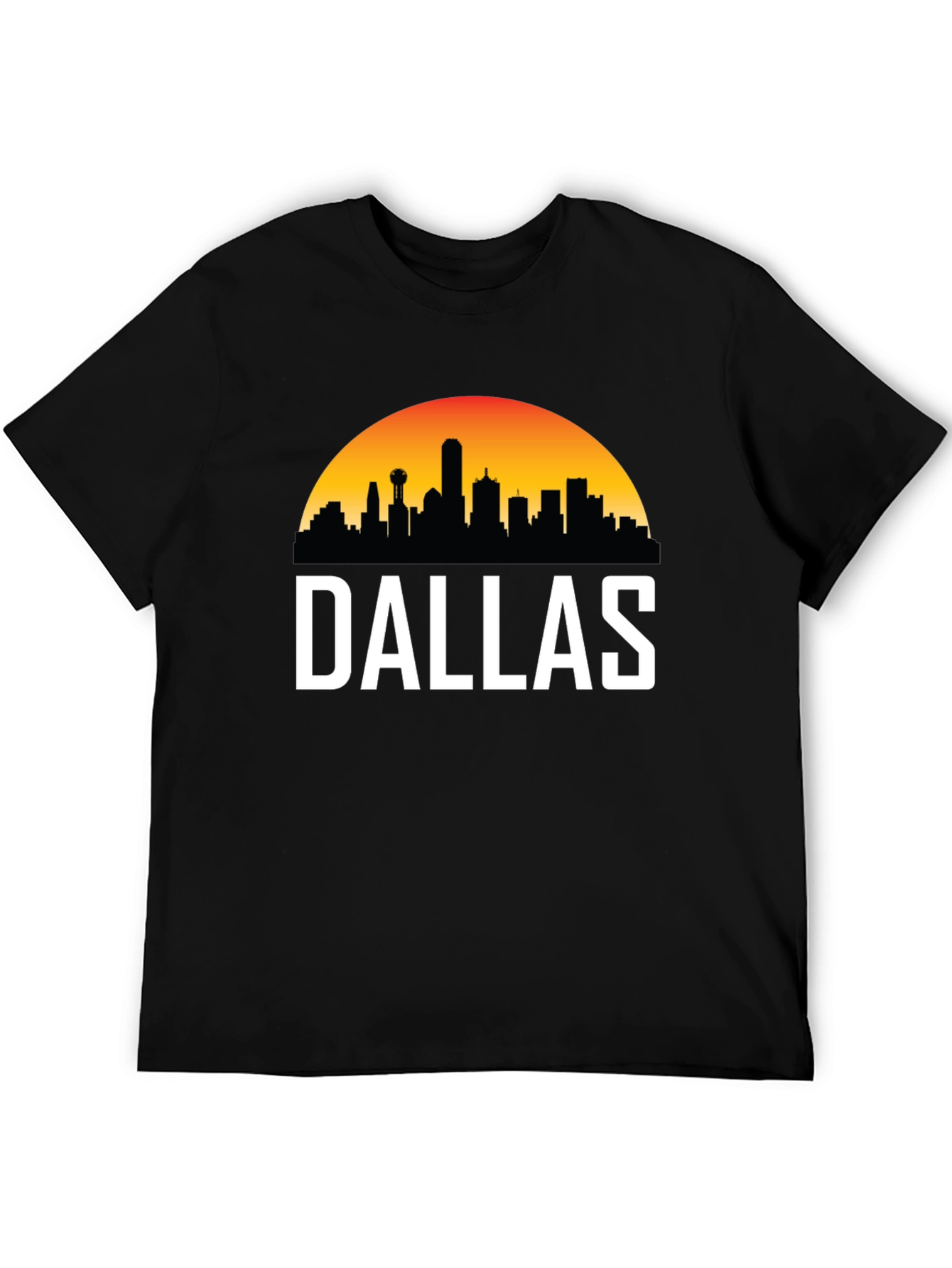 Dallas Skyline Graphic Tee - Cityscape T-Shirt
