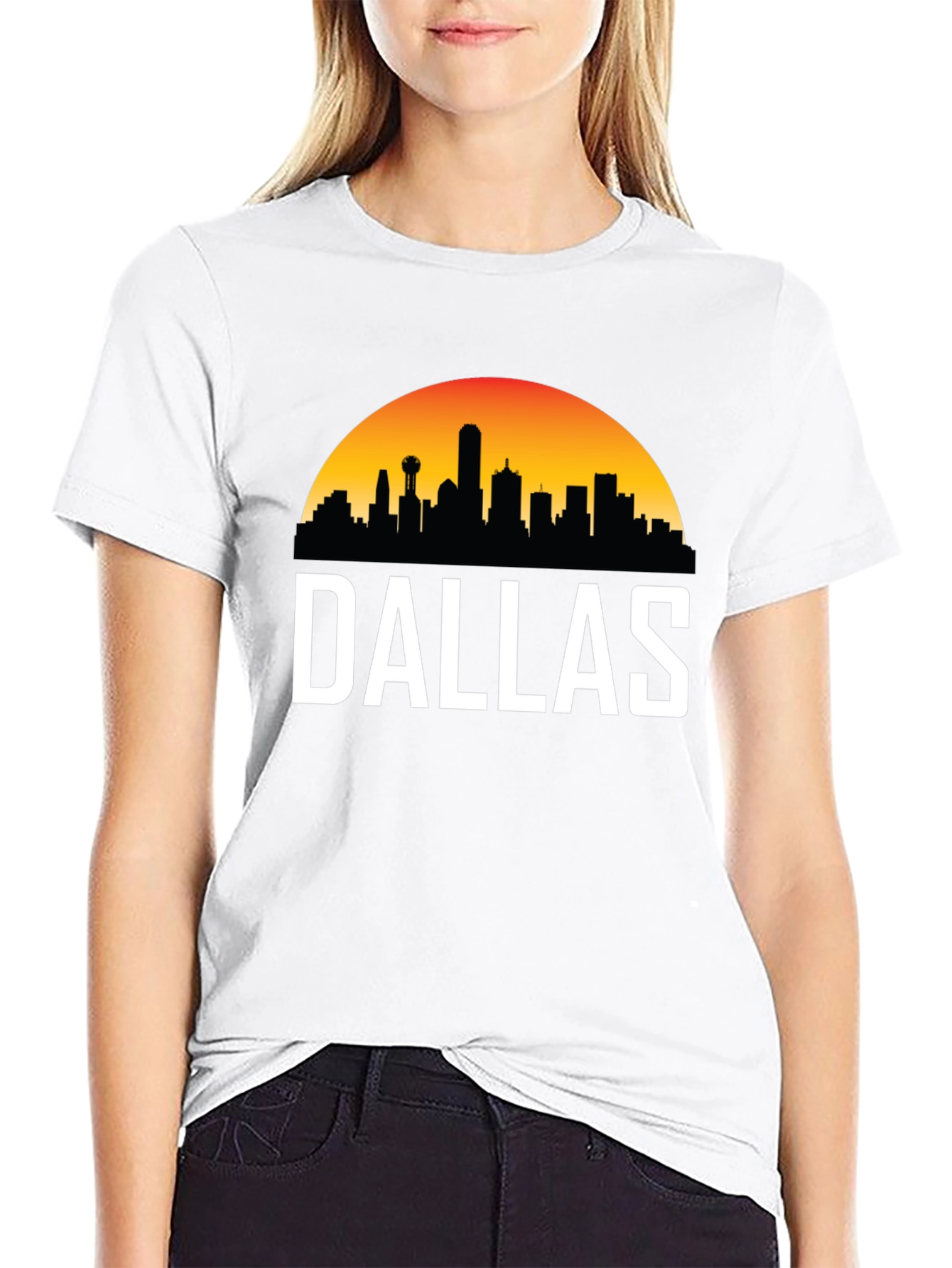 Dallas Skyline Graphic Tee - Cityscape T-Shirt