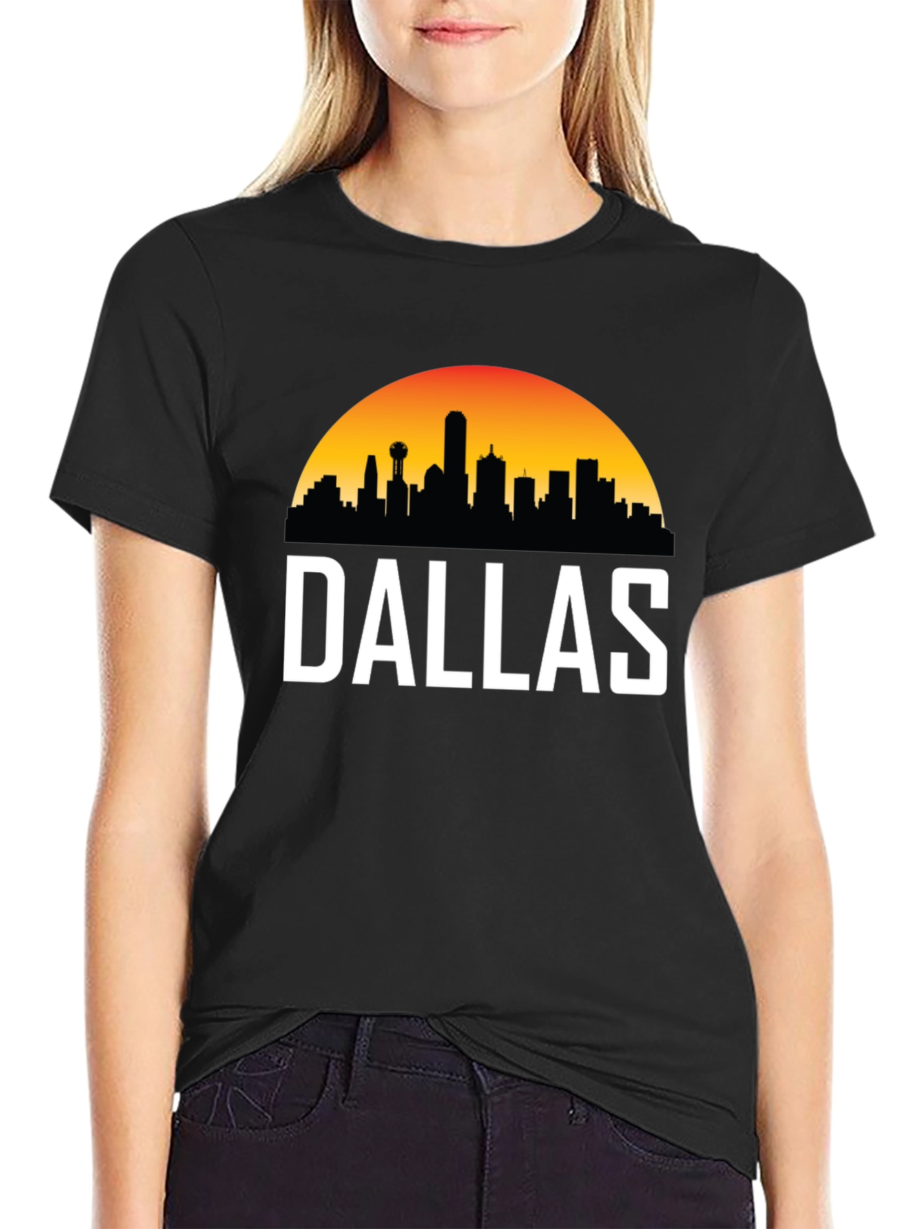 Dallas Skyline Graphic Tee - Cityscape T-Shirt