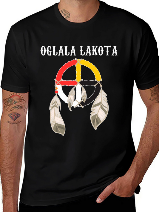 Oglala Lakota Dreamcatcher T-Shirt - Native American Pride