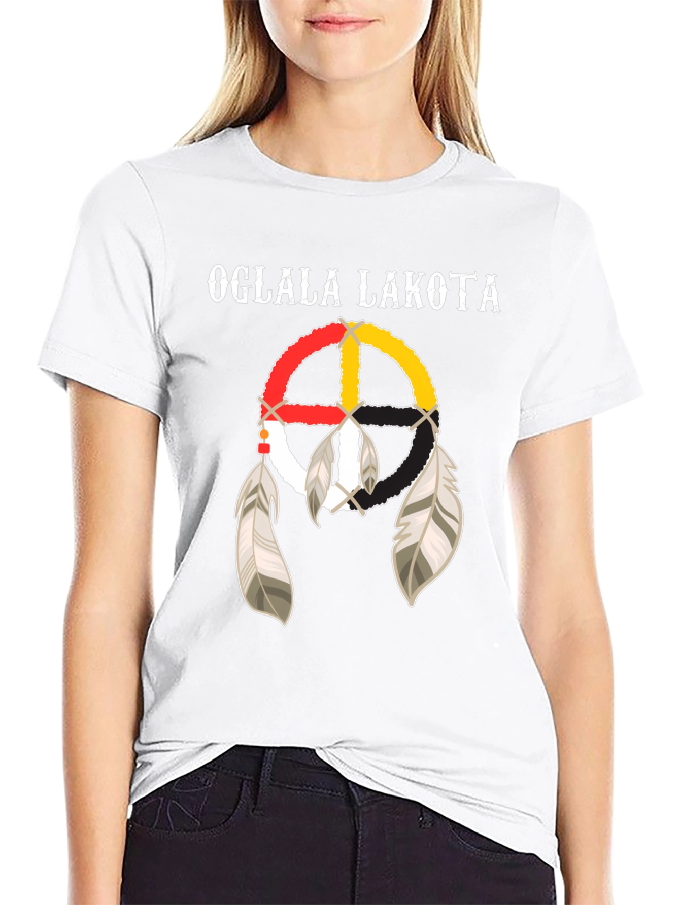 Oglala Lakota Dreamcatcher T-Shirt - Native American Pride