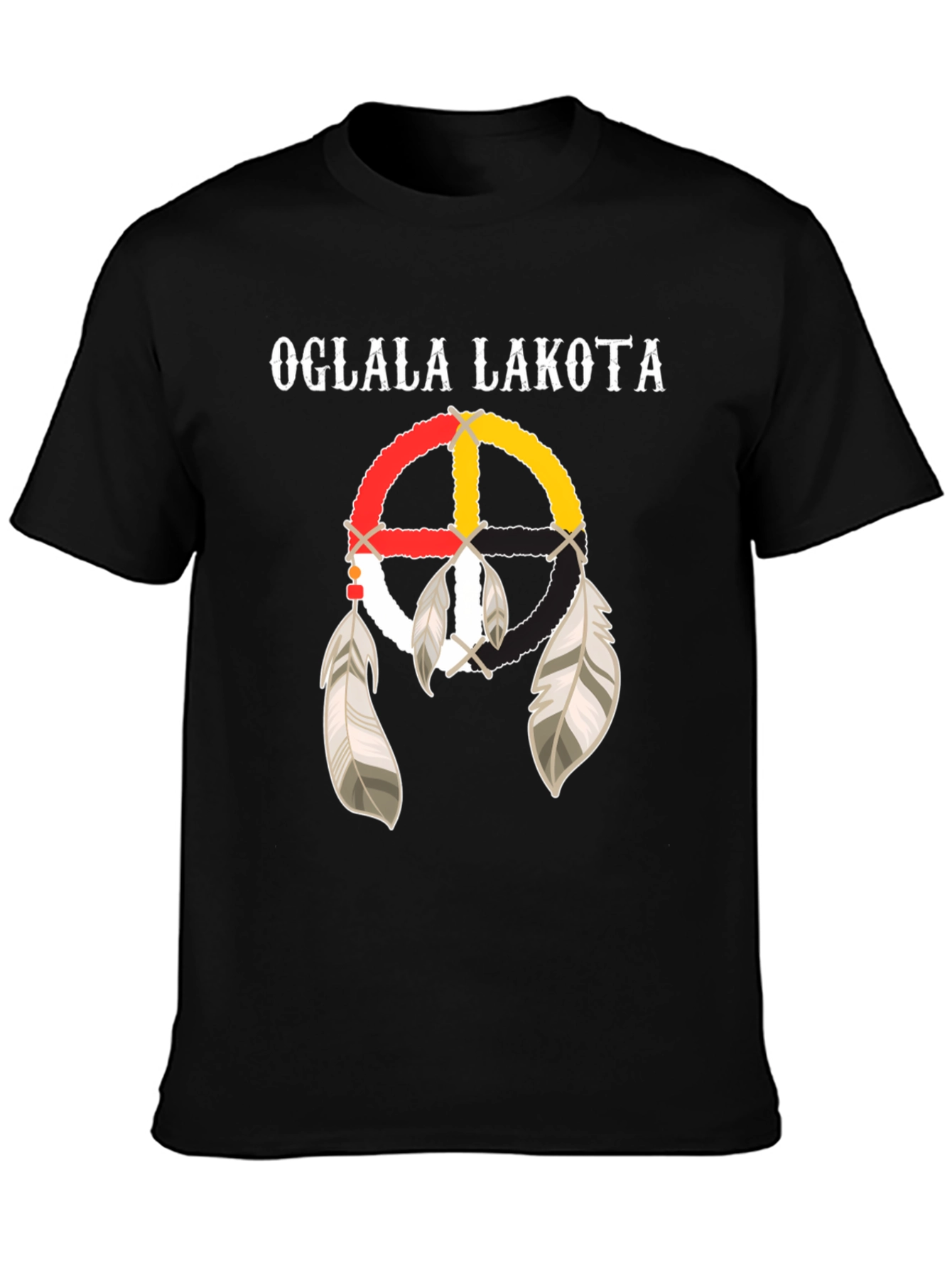 Oglala Lakota Dreamcatcher T-Shirt - Native American Pride