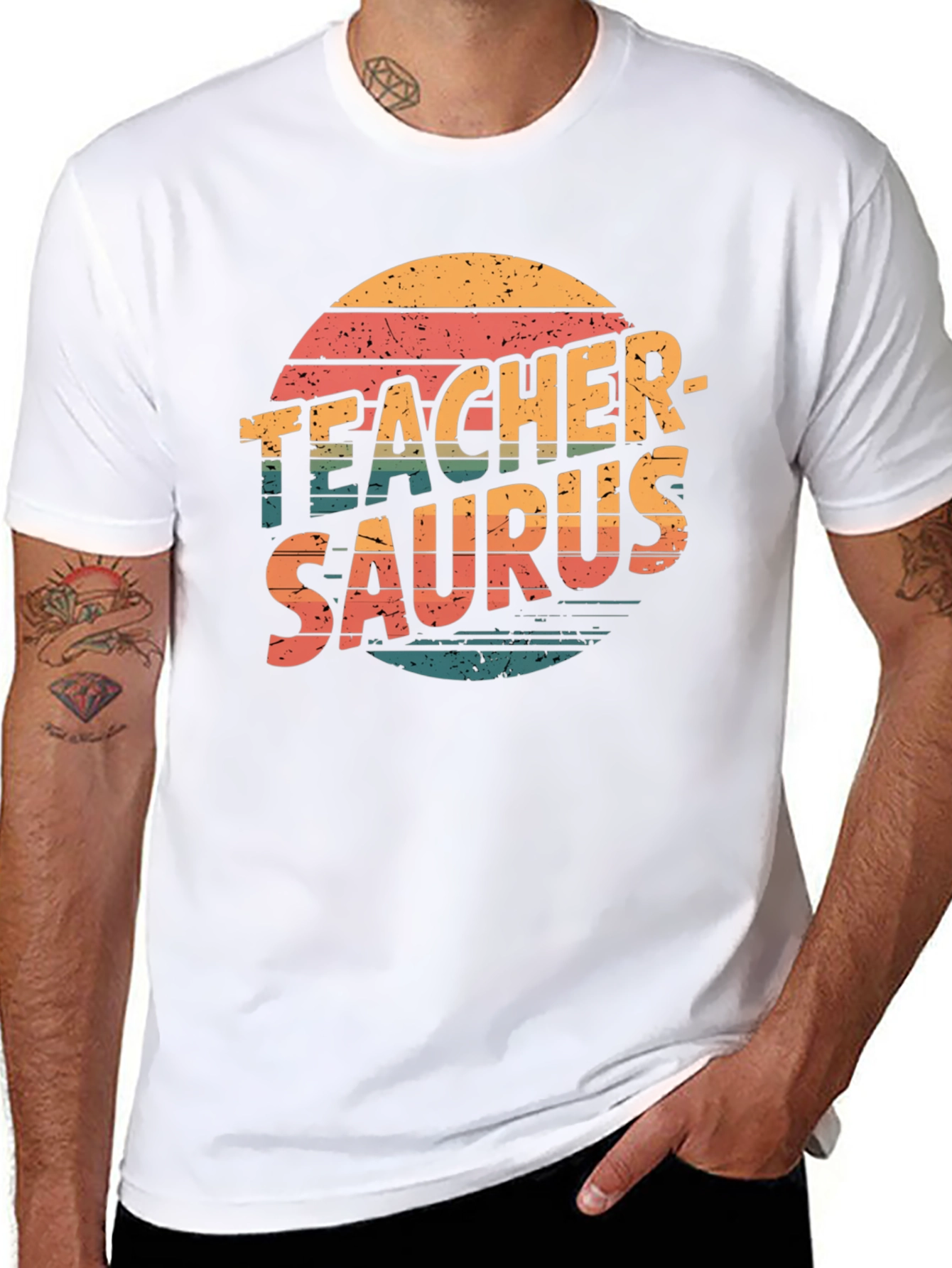 Teacher-Saurus Black T-Shirt