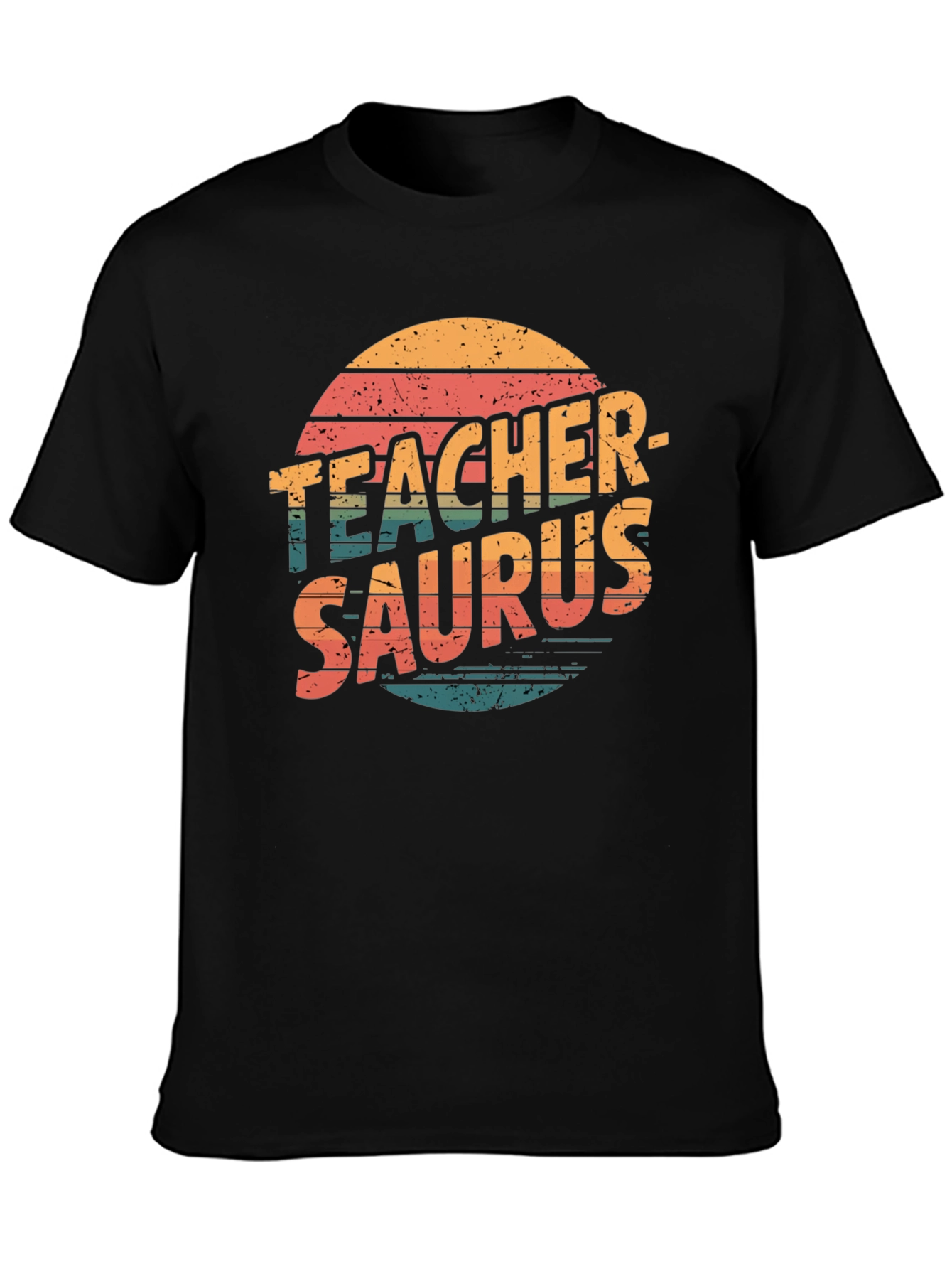 Teacher-Saurus Black T-Shirt