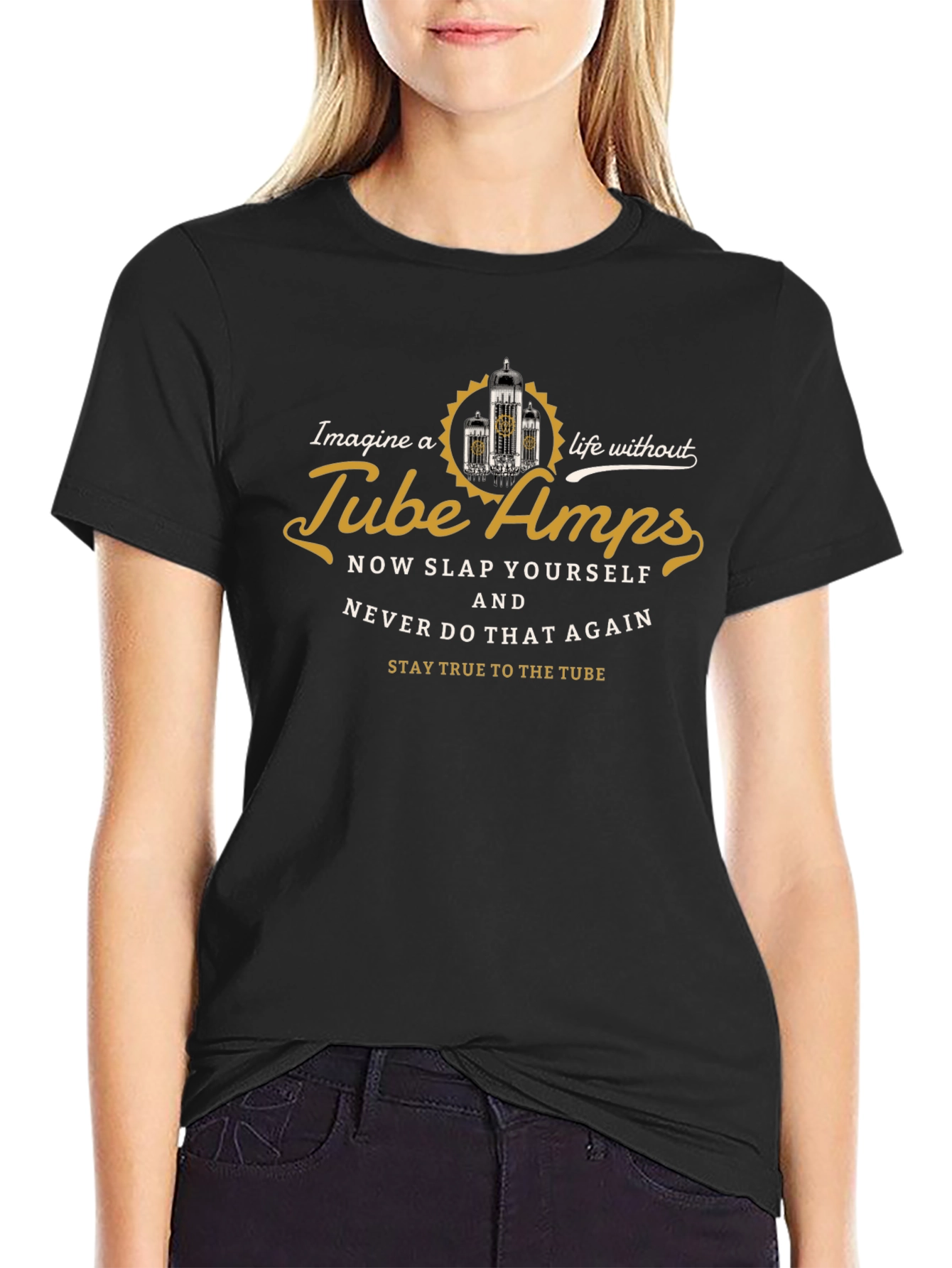 Tube Amps Graphic Tee - Black