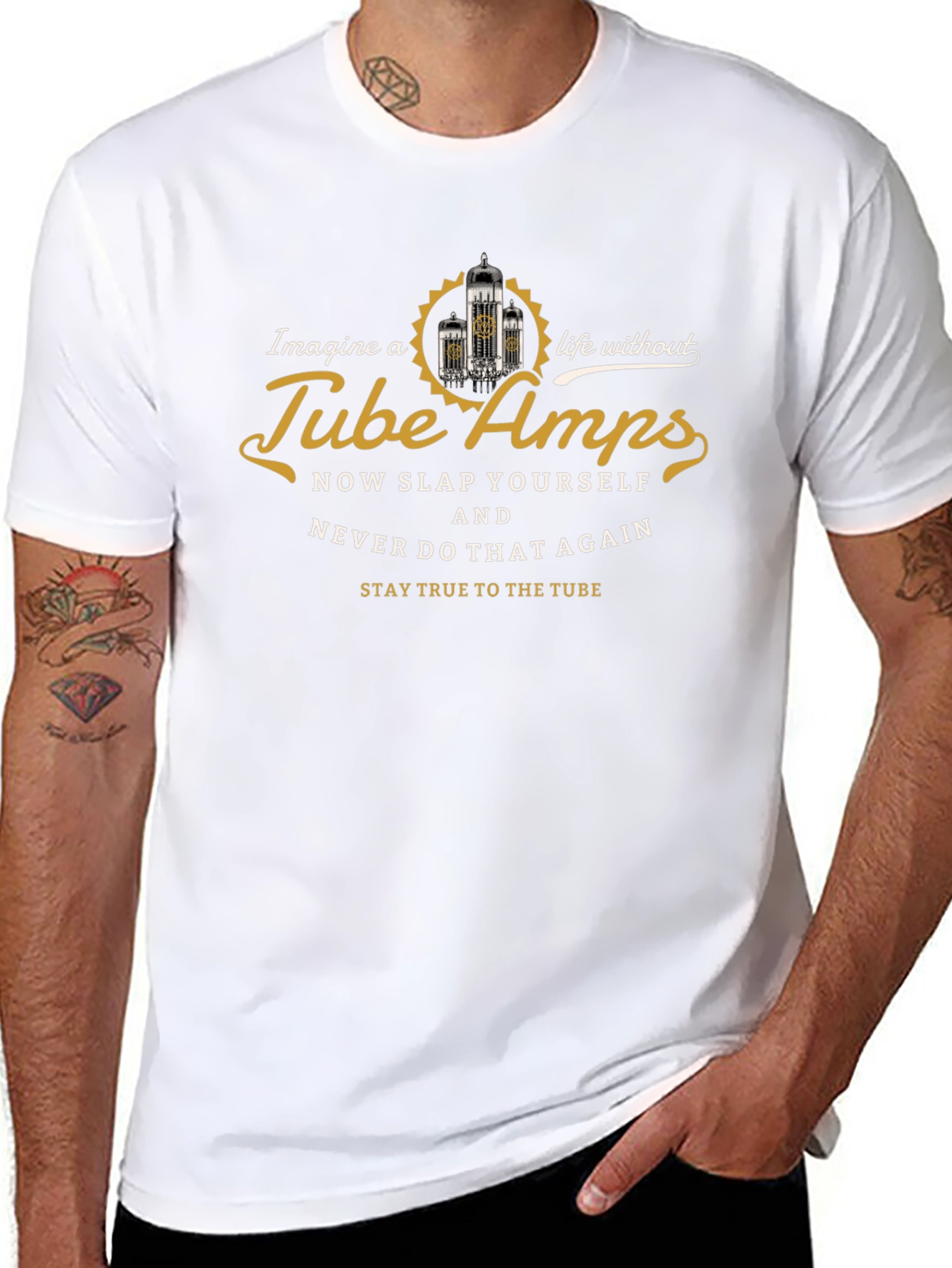 Tube Amps Graphic Tee - Black