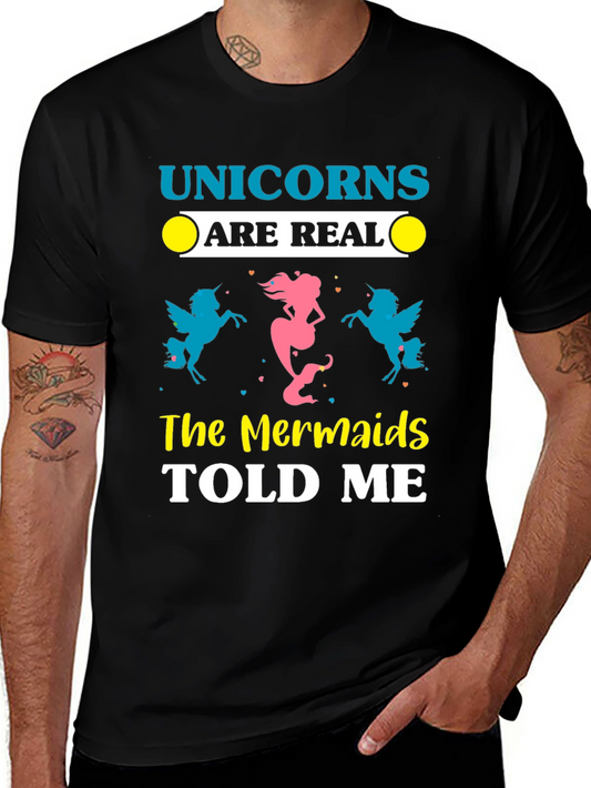 Unicorns & Mermaids Tee - Magical Creature Shirt