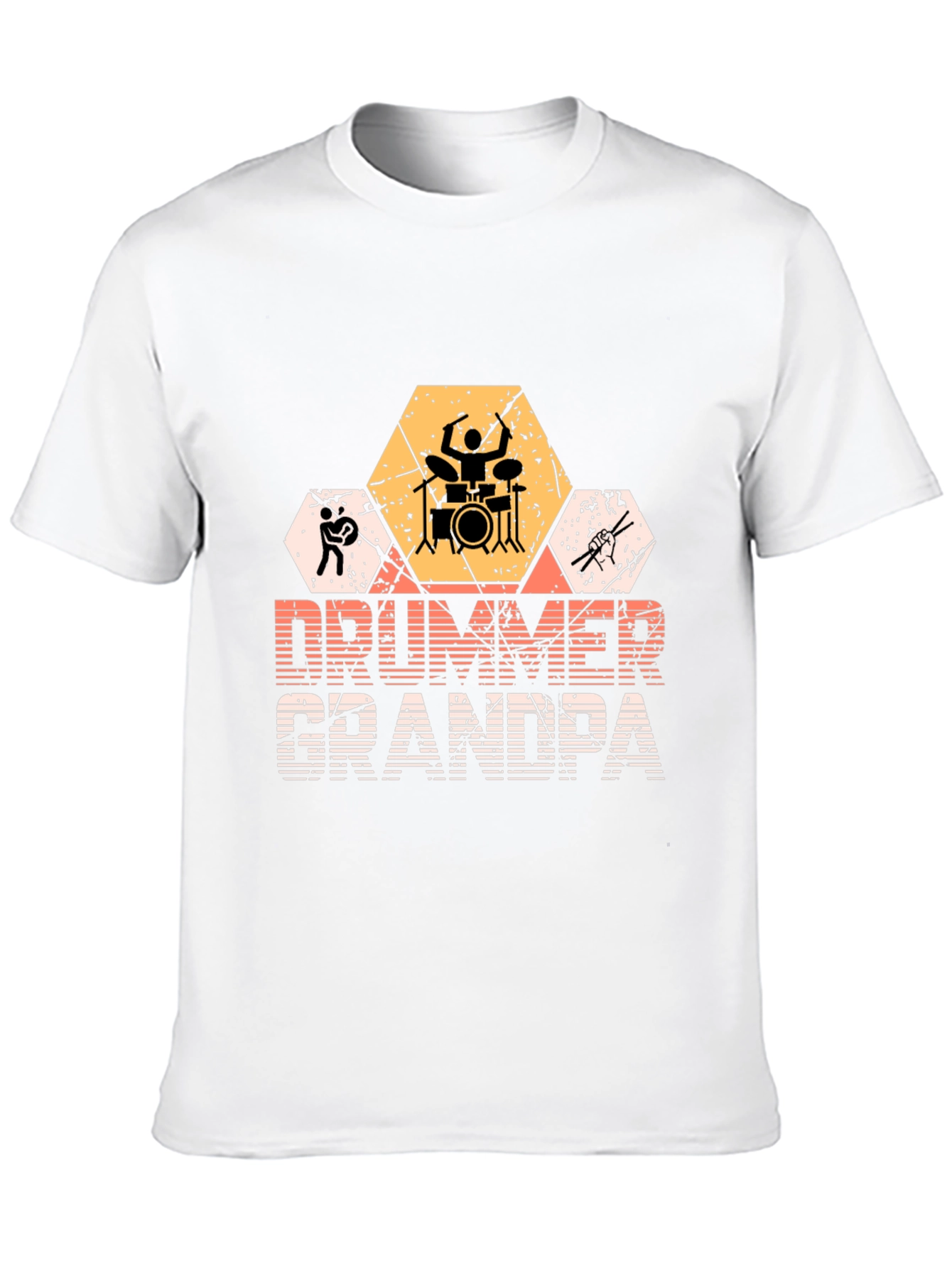 Drummer Grandpa Graphic T-Shirt - Musician Gift