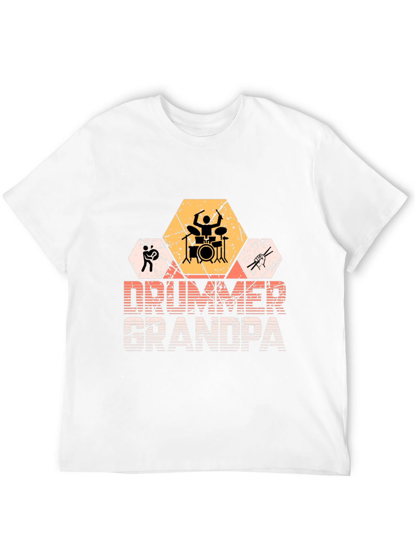 Drummer Grandpa Graphic T-Shirt - Musician Gift