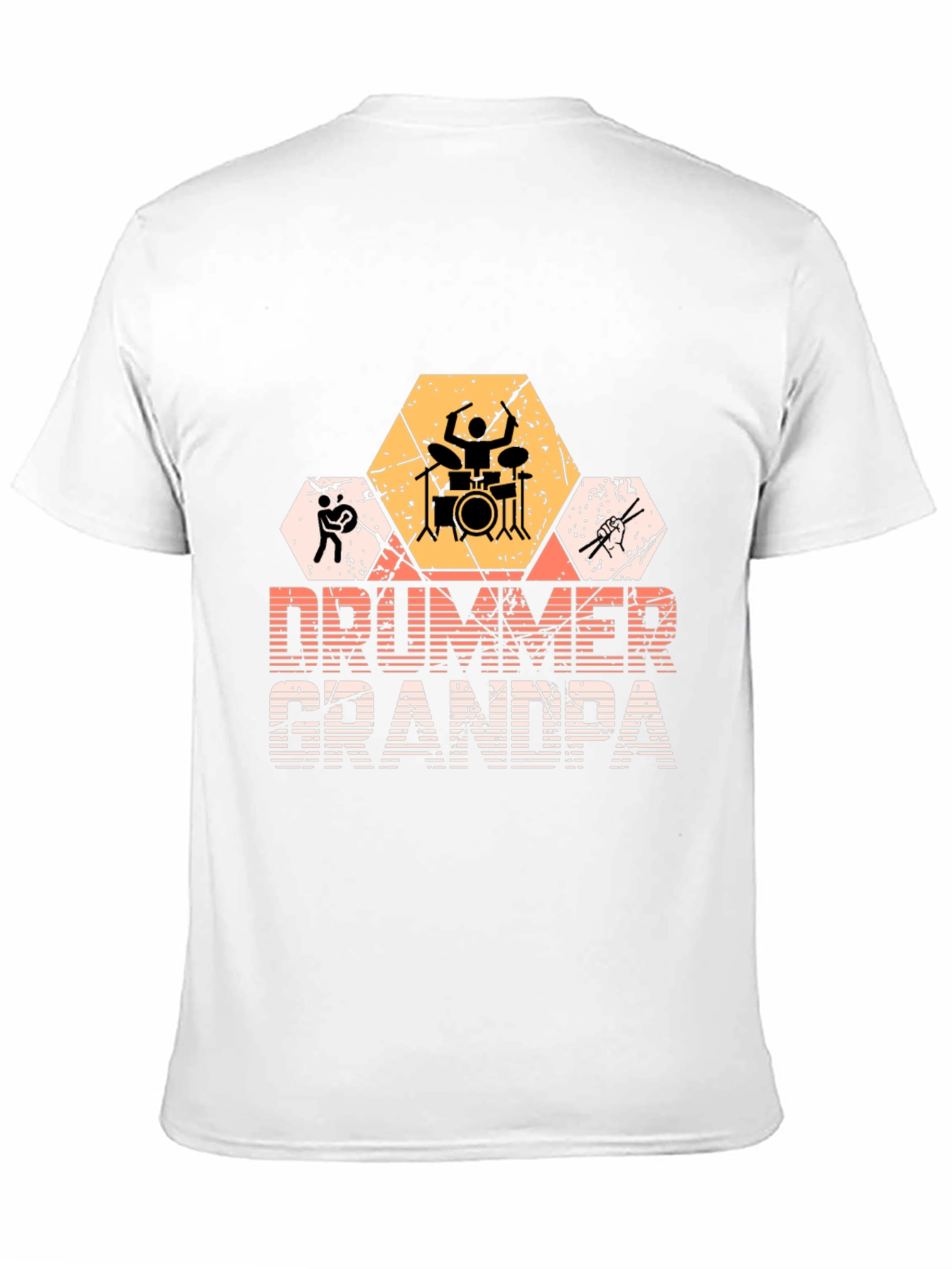 Drummer Grandpa Graphic T-Shirt - Musician Gift