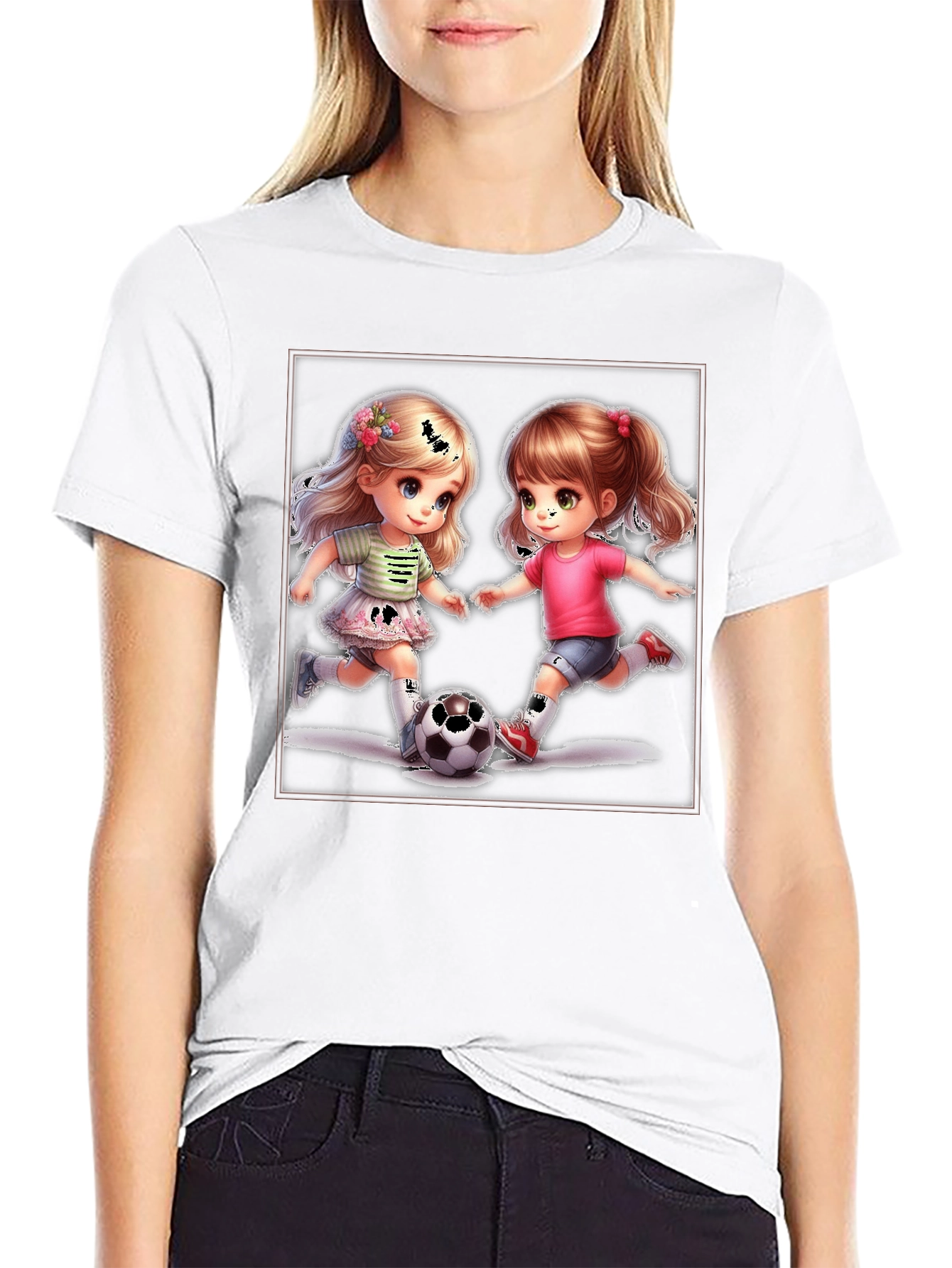 Soccer Girls Graphic T-Shirt