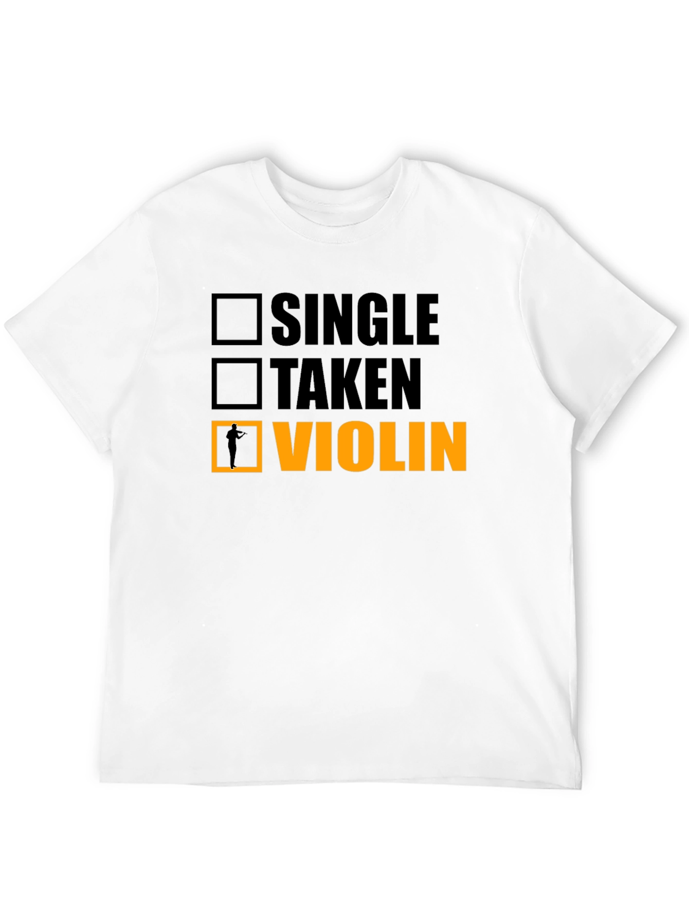 Single Taken Violin Black T-Shirt