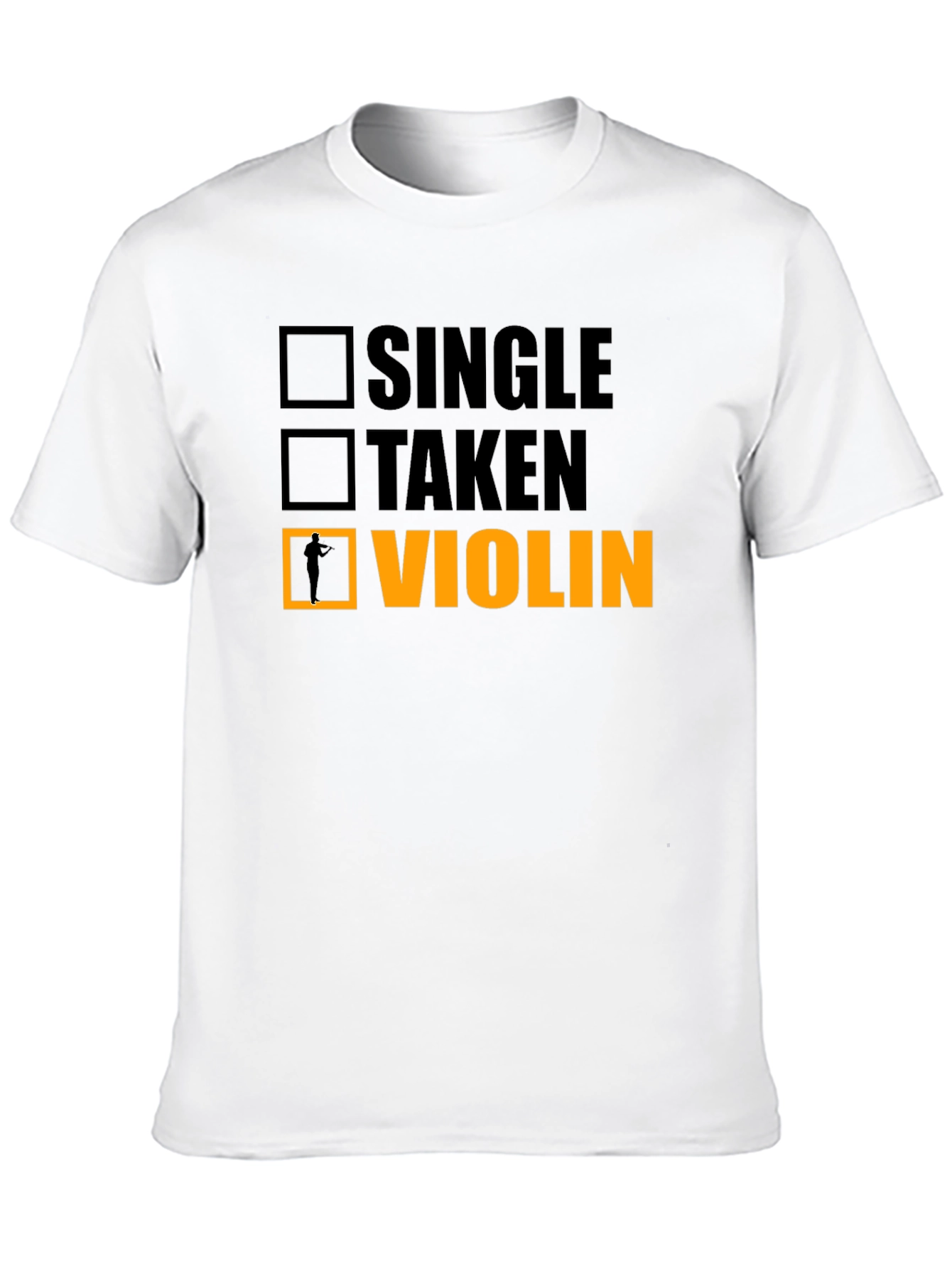 Single Taken Violin Black T-Shirt