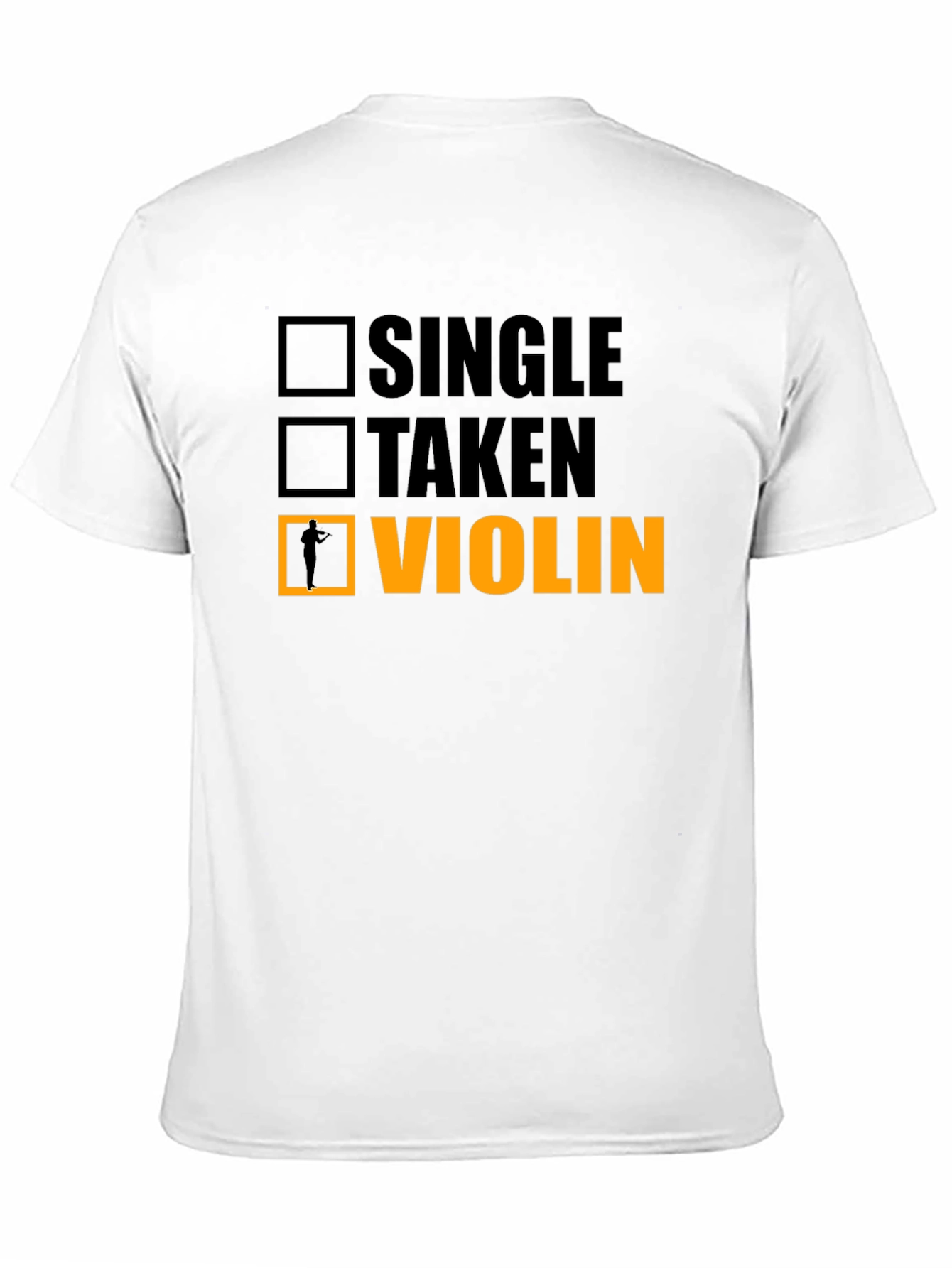Single Taken Violin Black T-Shirt