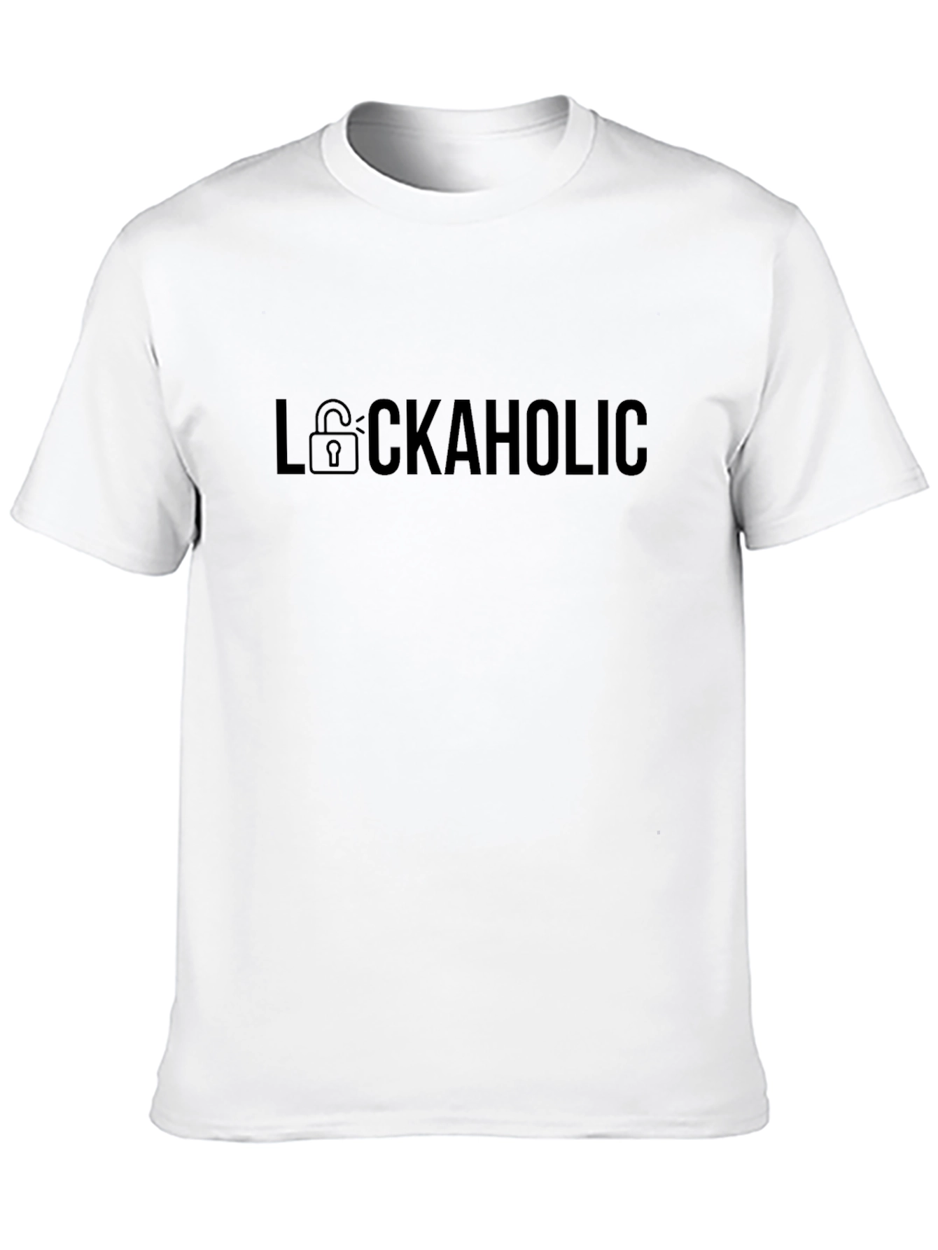 Lockaholic Graphic Tee - Mens Black T-Shirt