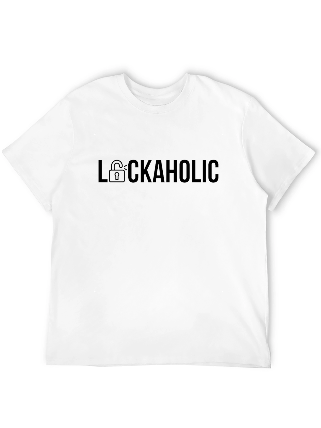 Lockaholic Graphic Tee - Mens Black T-Shirt