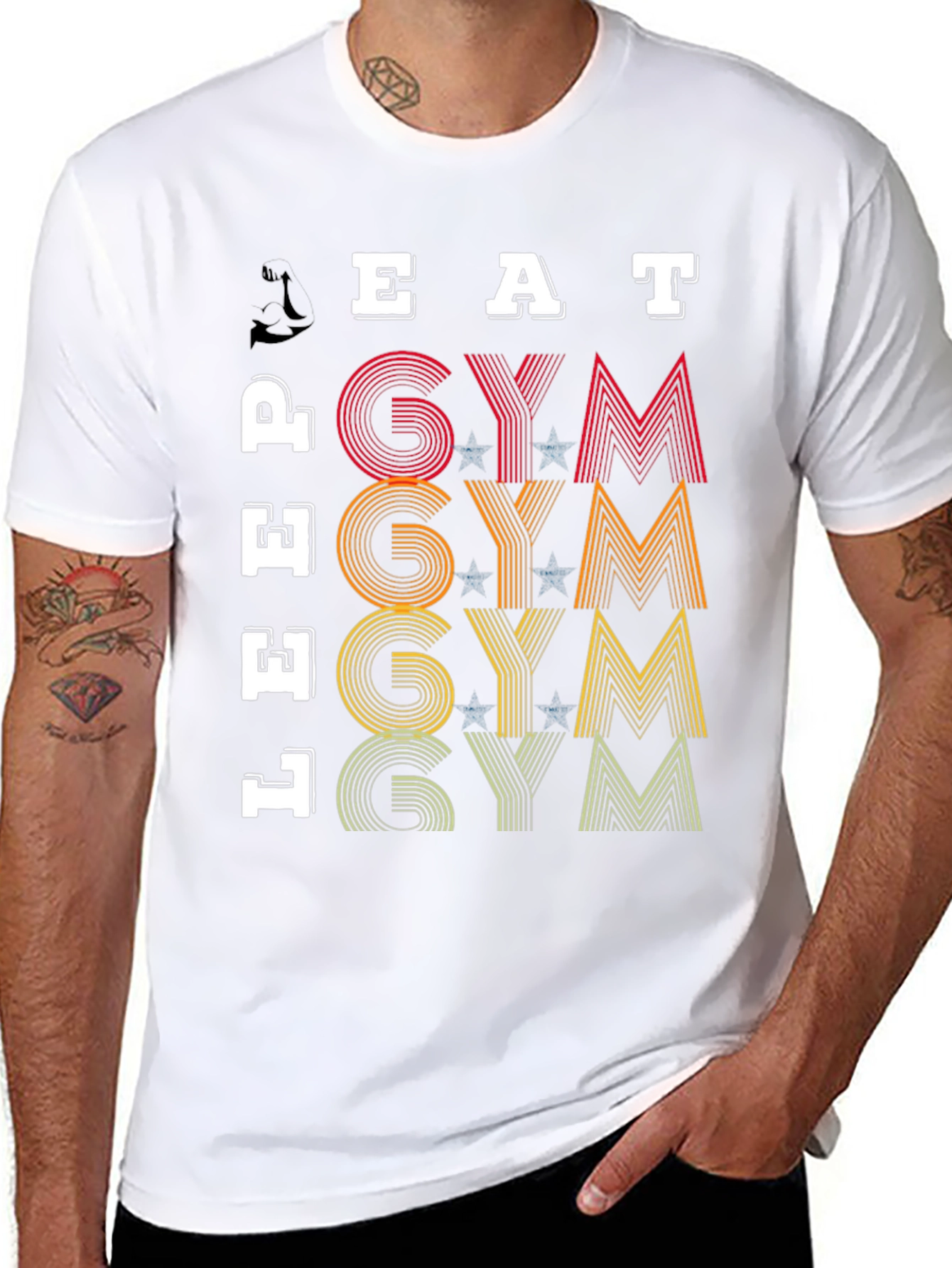 Eat Lift Gym T-Shirt - Fitness Motivation Tee