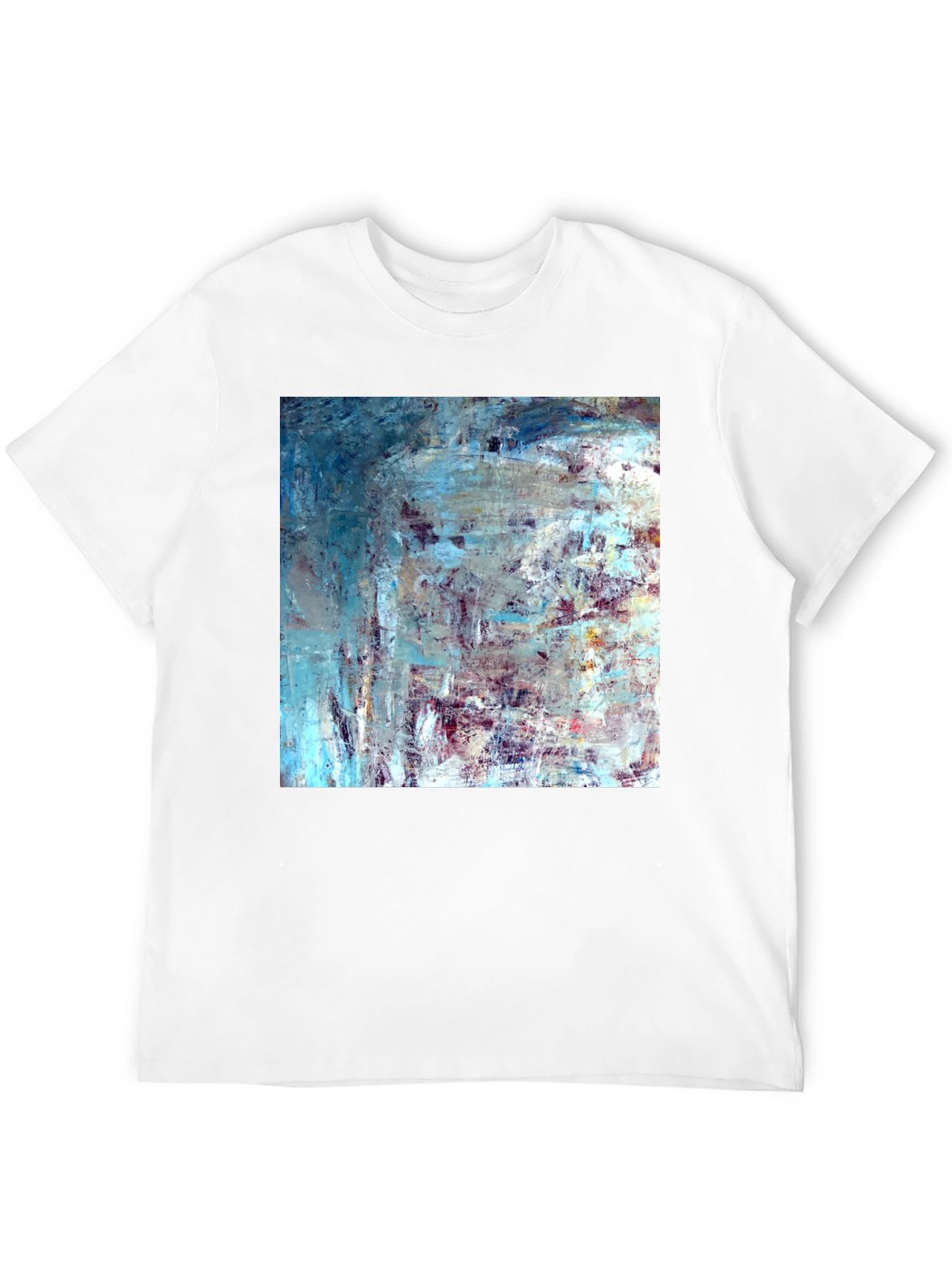 Abstract Art Print Black T-Shirt