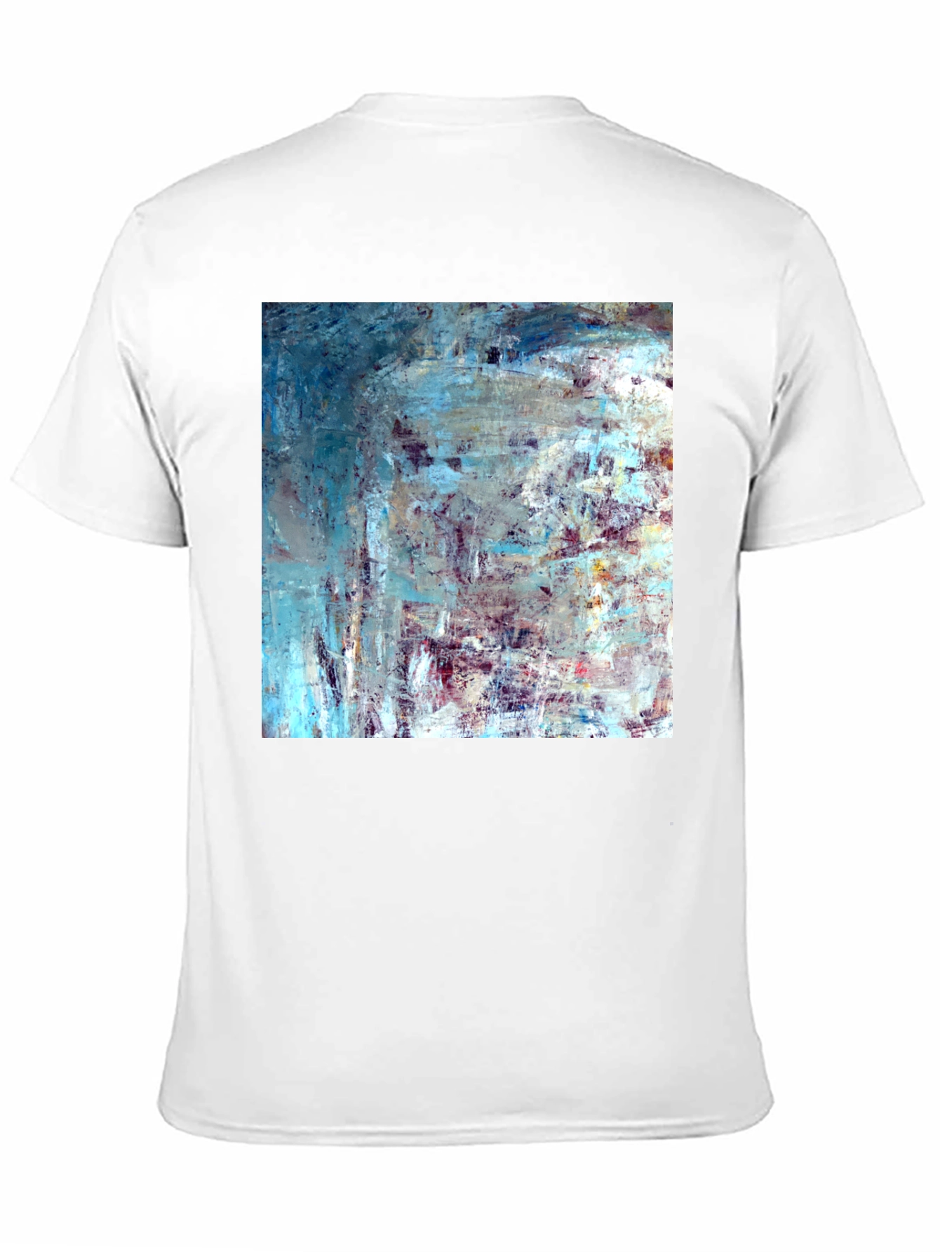 Abstract Art Print Black T-Shirt