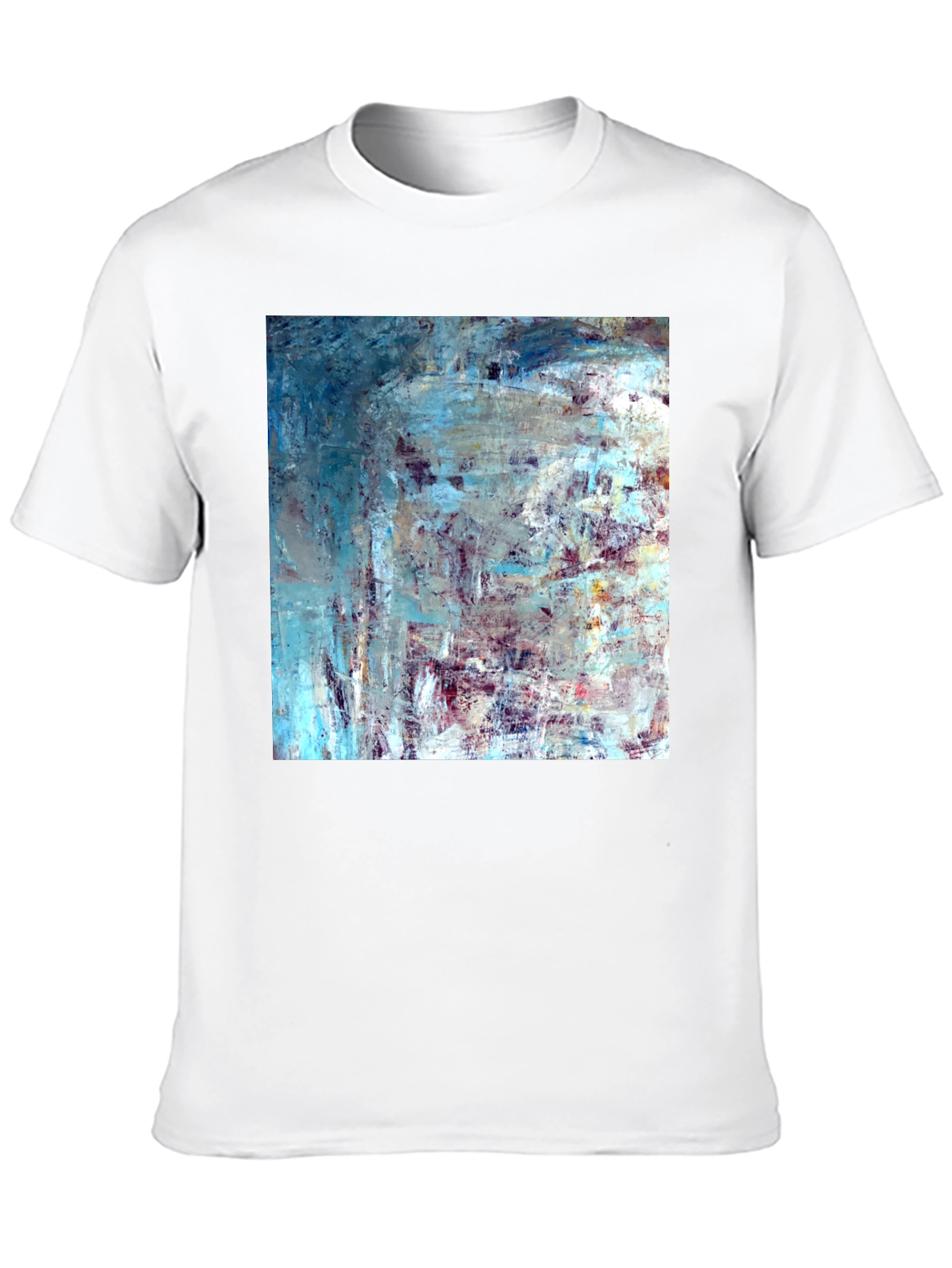 Abstract Art Print Black T-Shirt