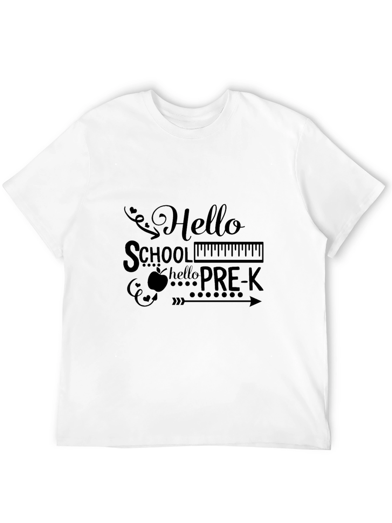 Hello Pre-K Graphic Tee - Back to School Shirt