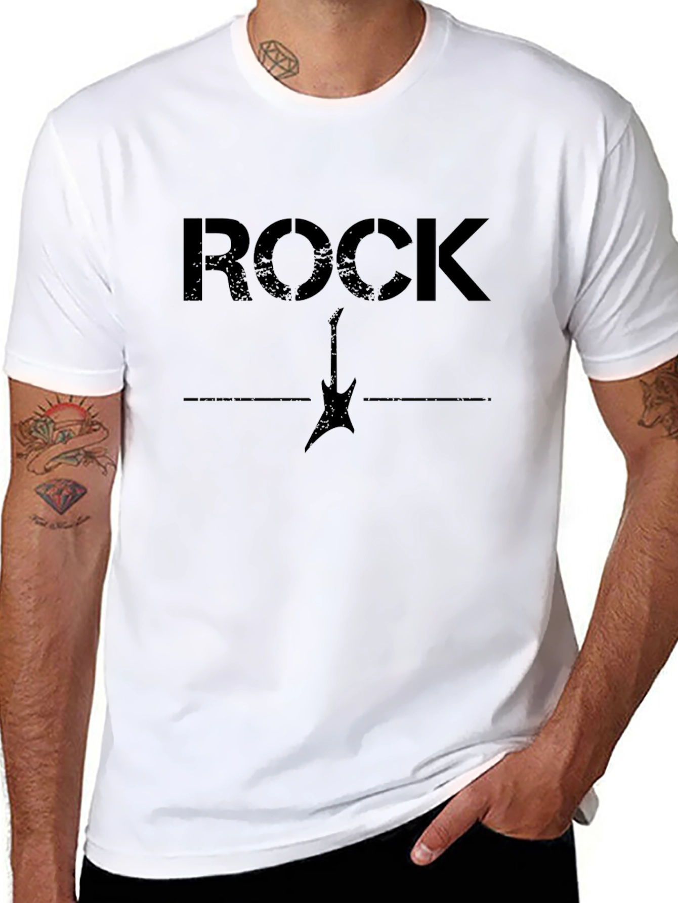 Rock Guitar Graphic Tee - Cool Musician T-Shirt