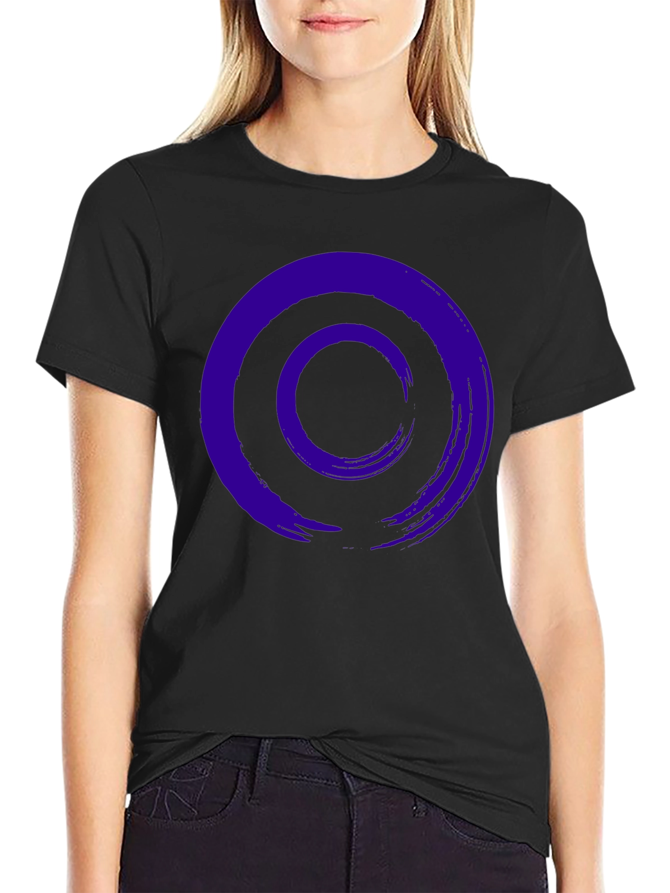 Zen Circle Graphic Tee - Casual Style