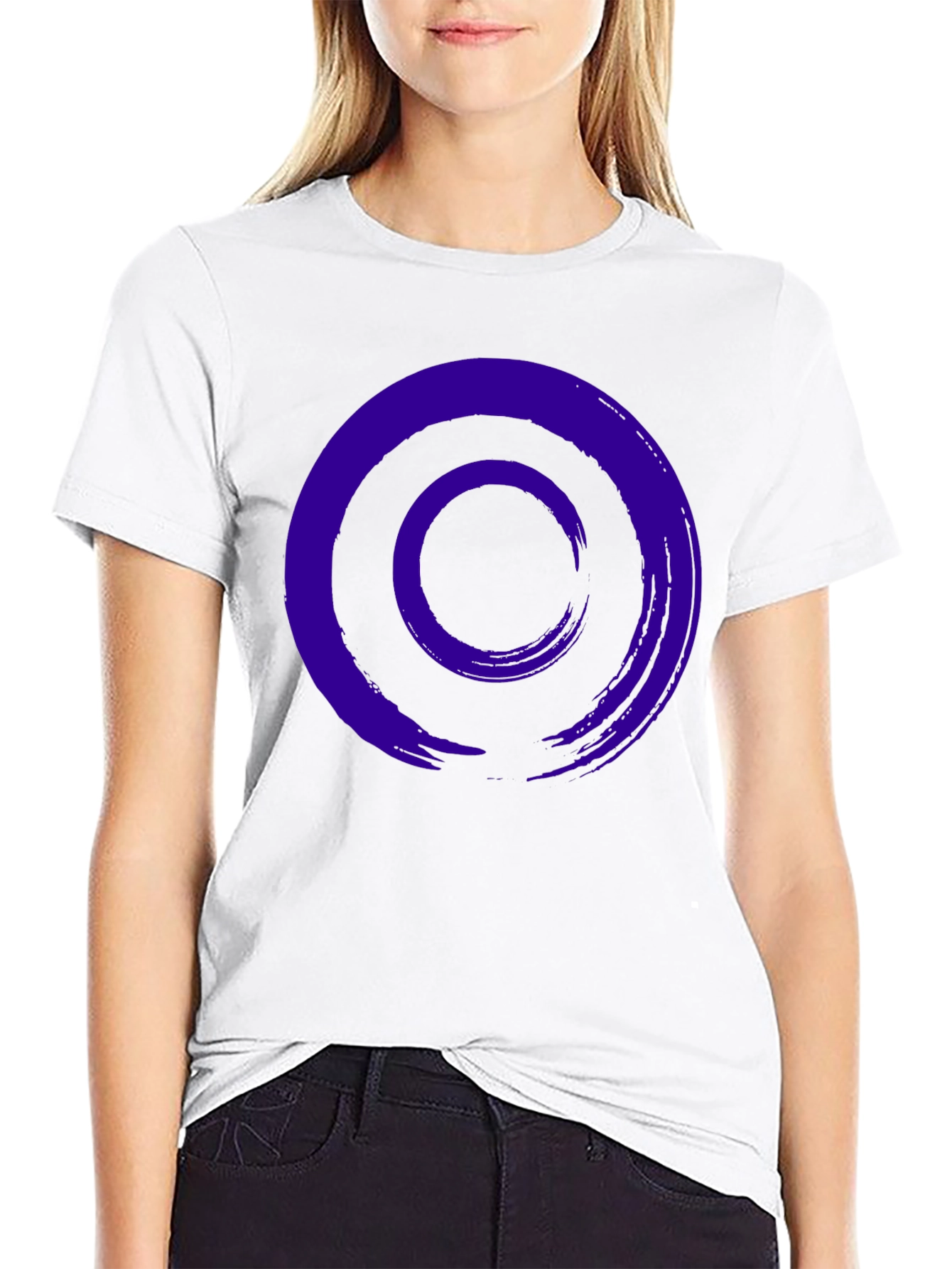 Zen Circle Graphic Tee - Casual Style