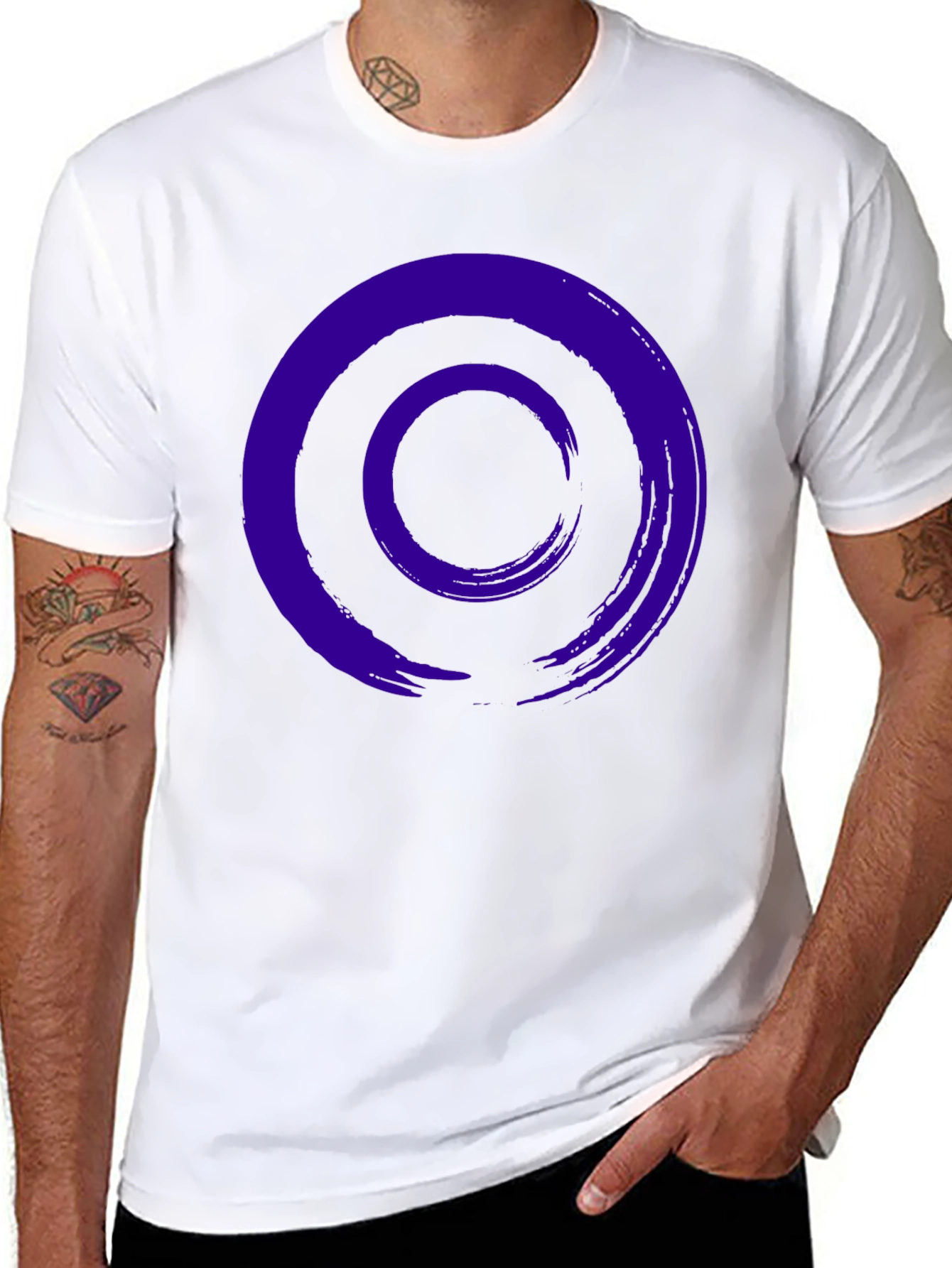 Zen Circle Graphic Tee - Casual Style