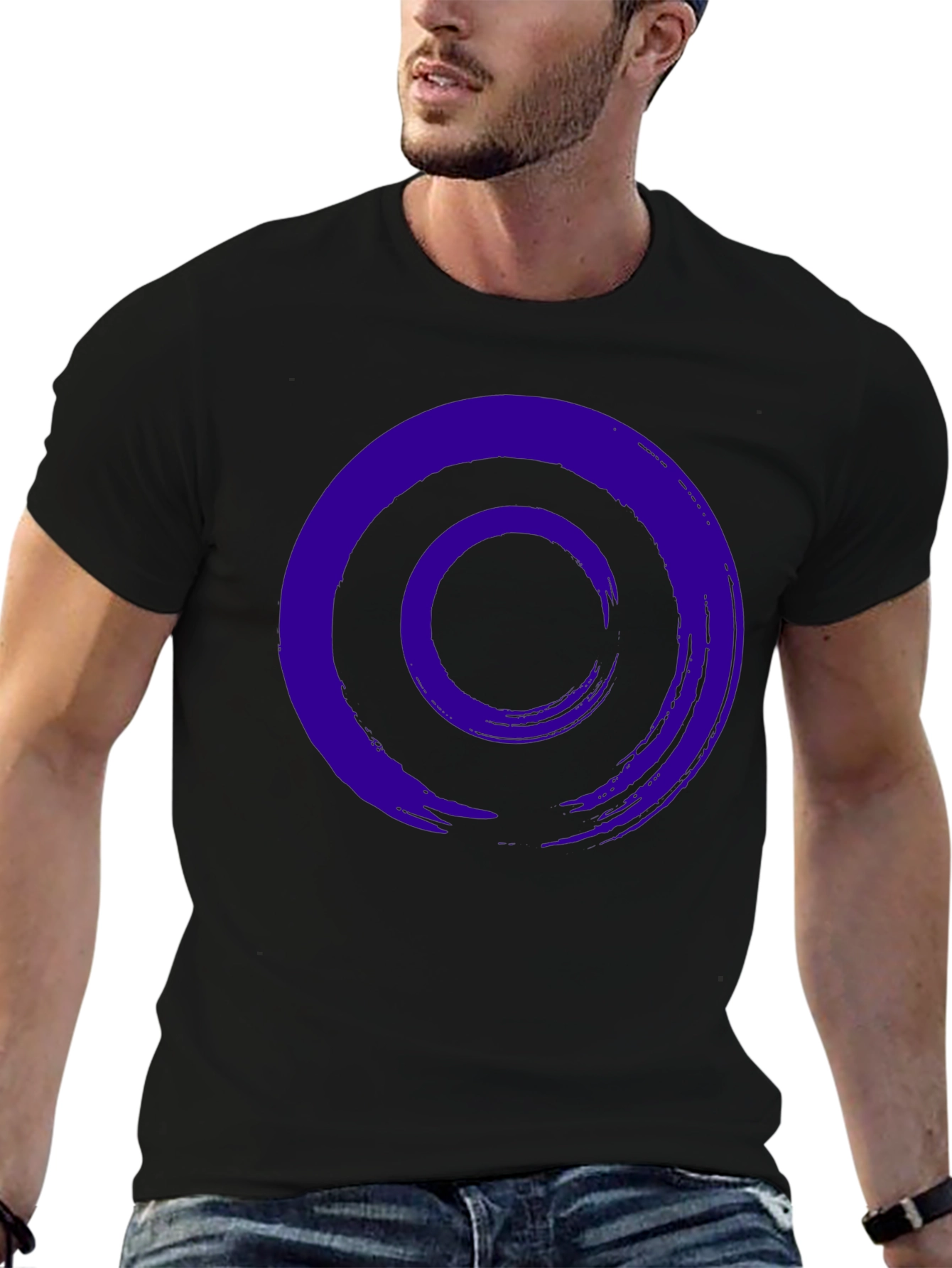 Zen Circle Graphic Tee - Casual Style