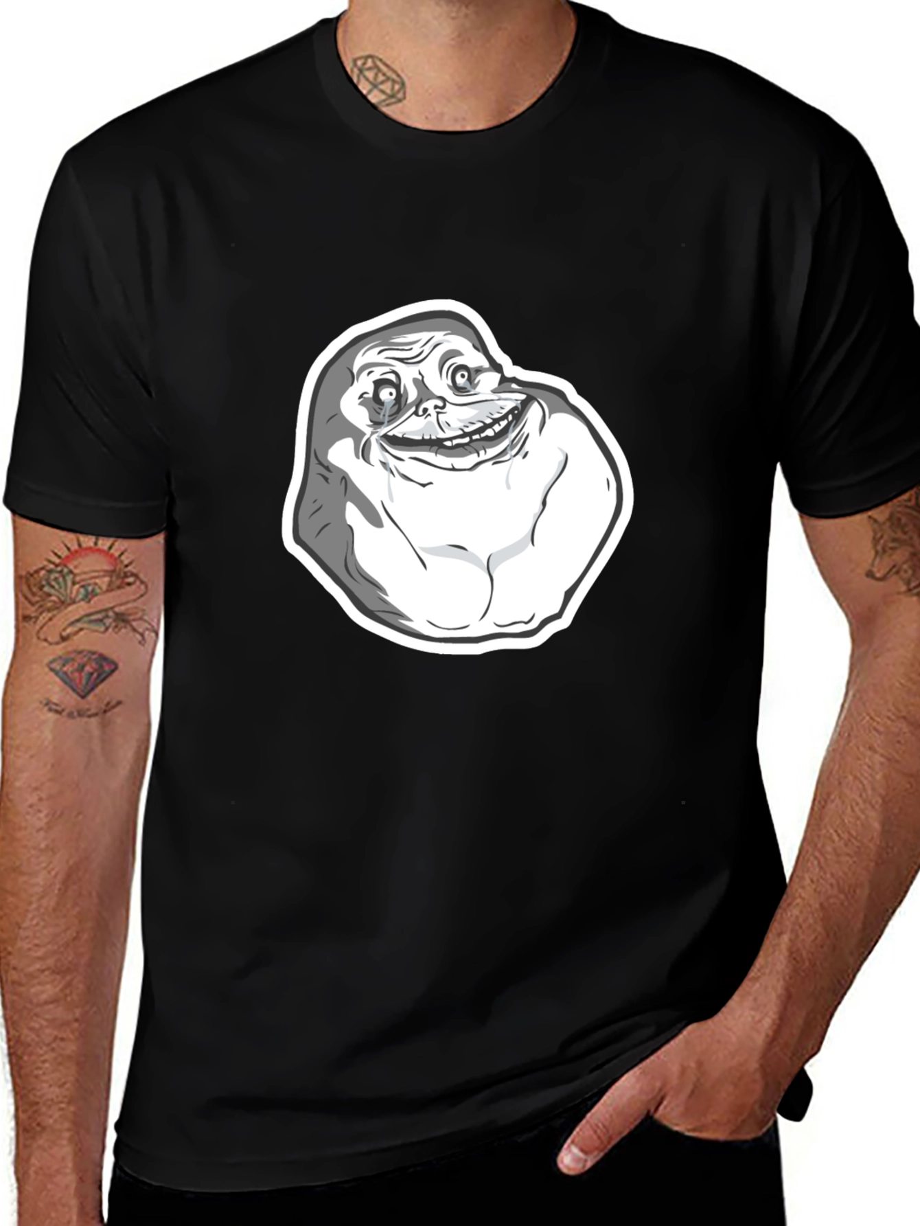 Forever Alone Meme Graphic T-Shirt