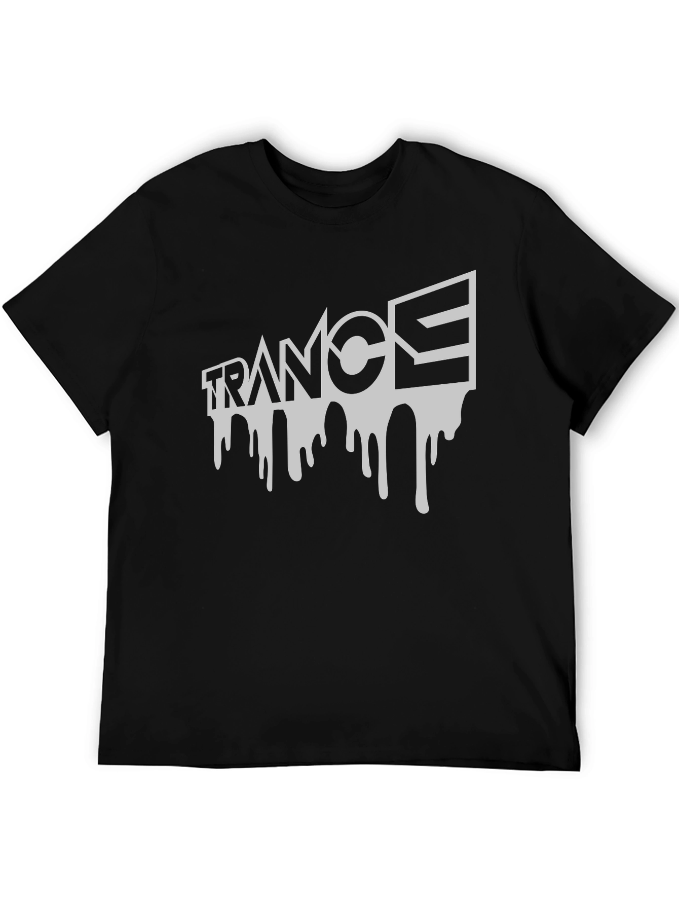 Trance Drip Tee - Black Graphic T-Shirt