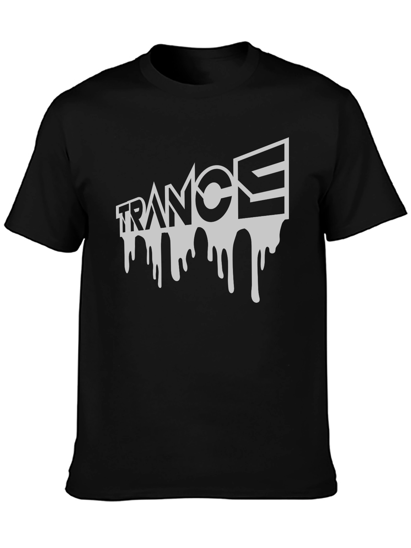 Trance Drip Tee - Black Graphic T-Shirt