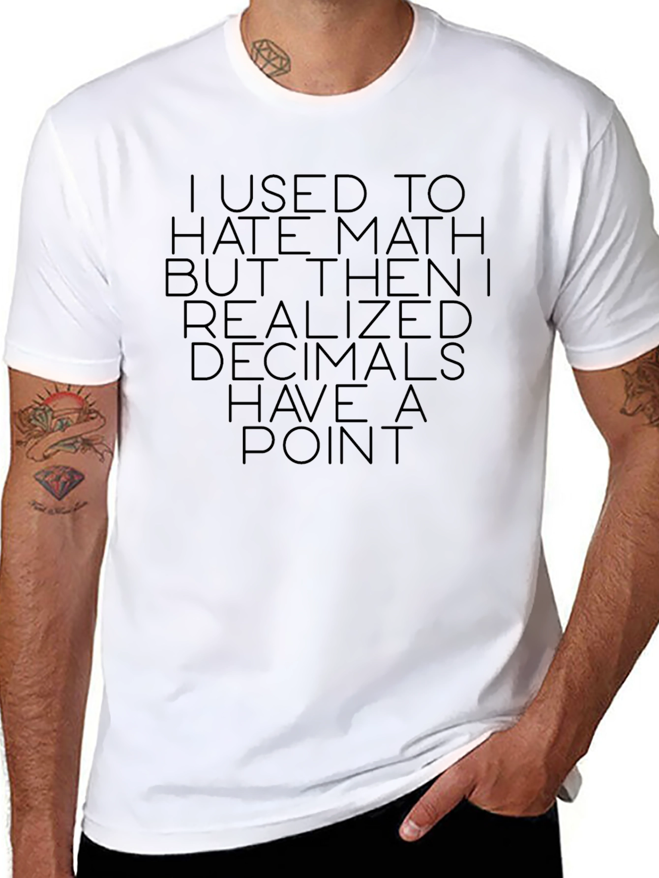 Math Humor T-Shirt: Decimals Have a Point Tee