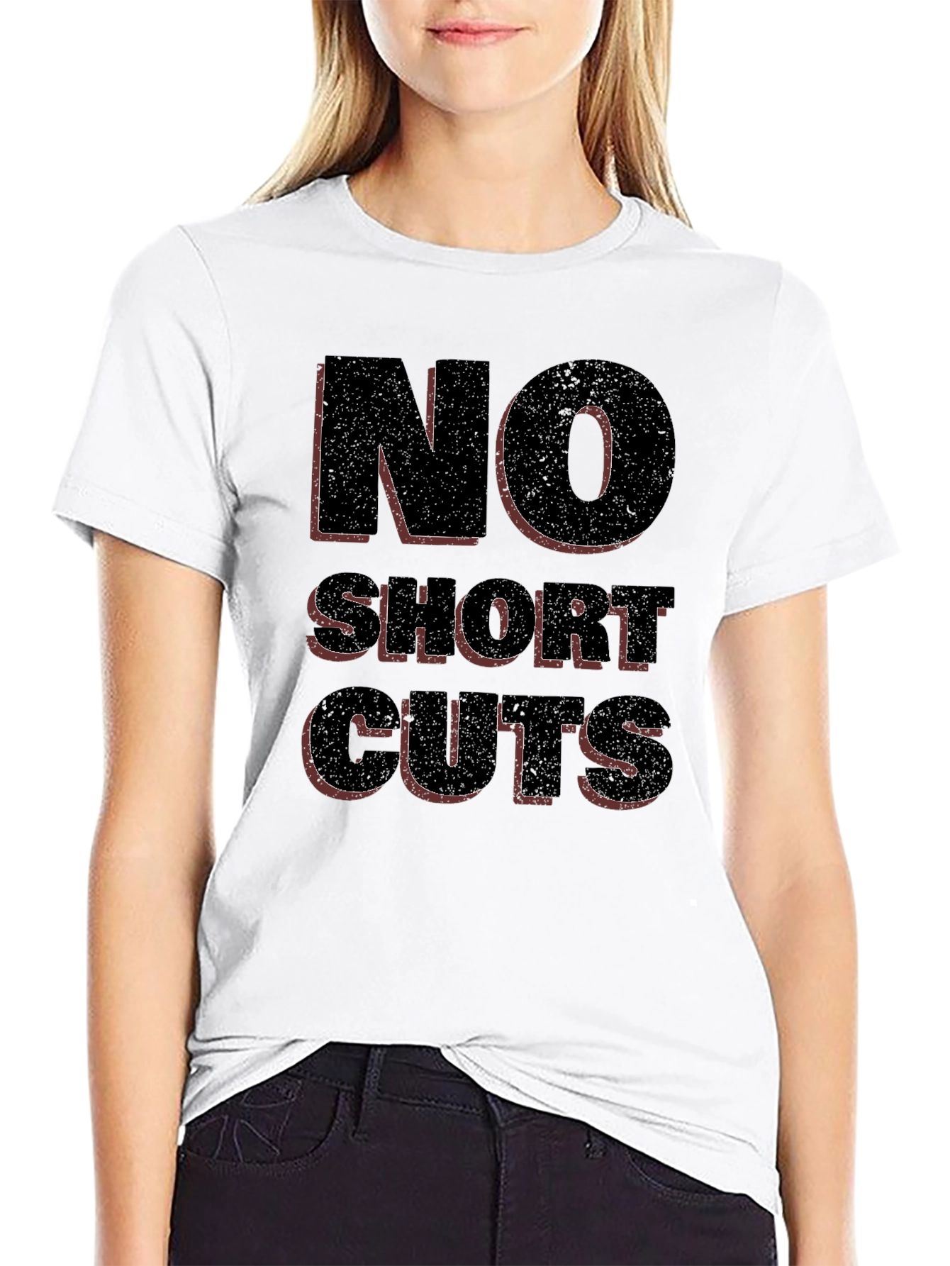 No Shortcuts Graphic Tee - Black