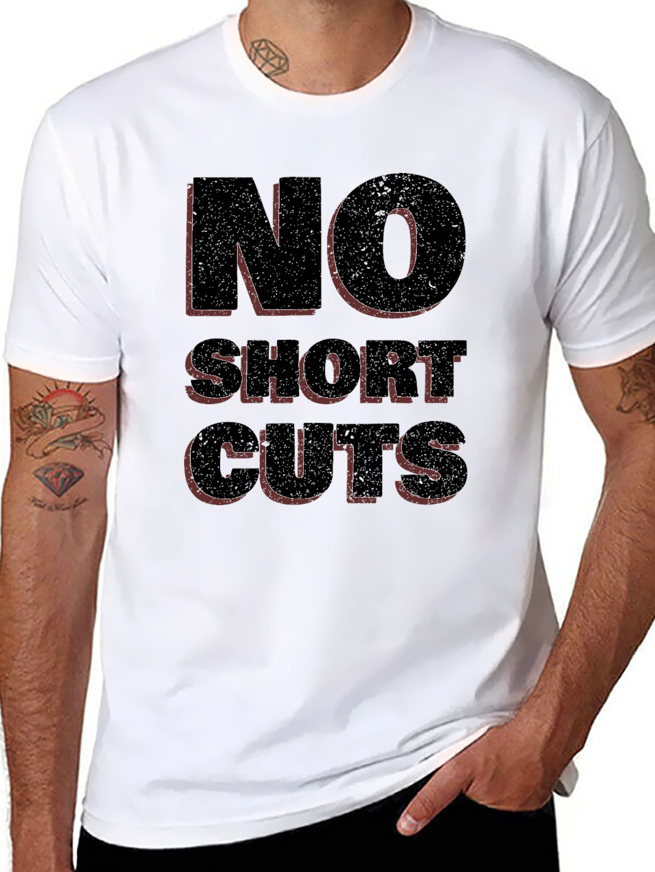 No Shortcuts Graphic Tee - Black