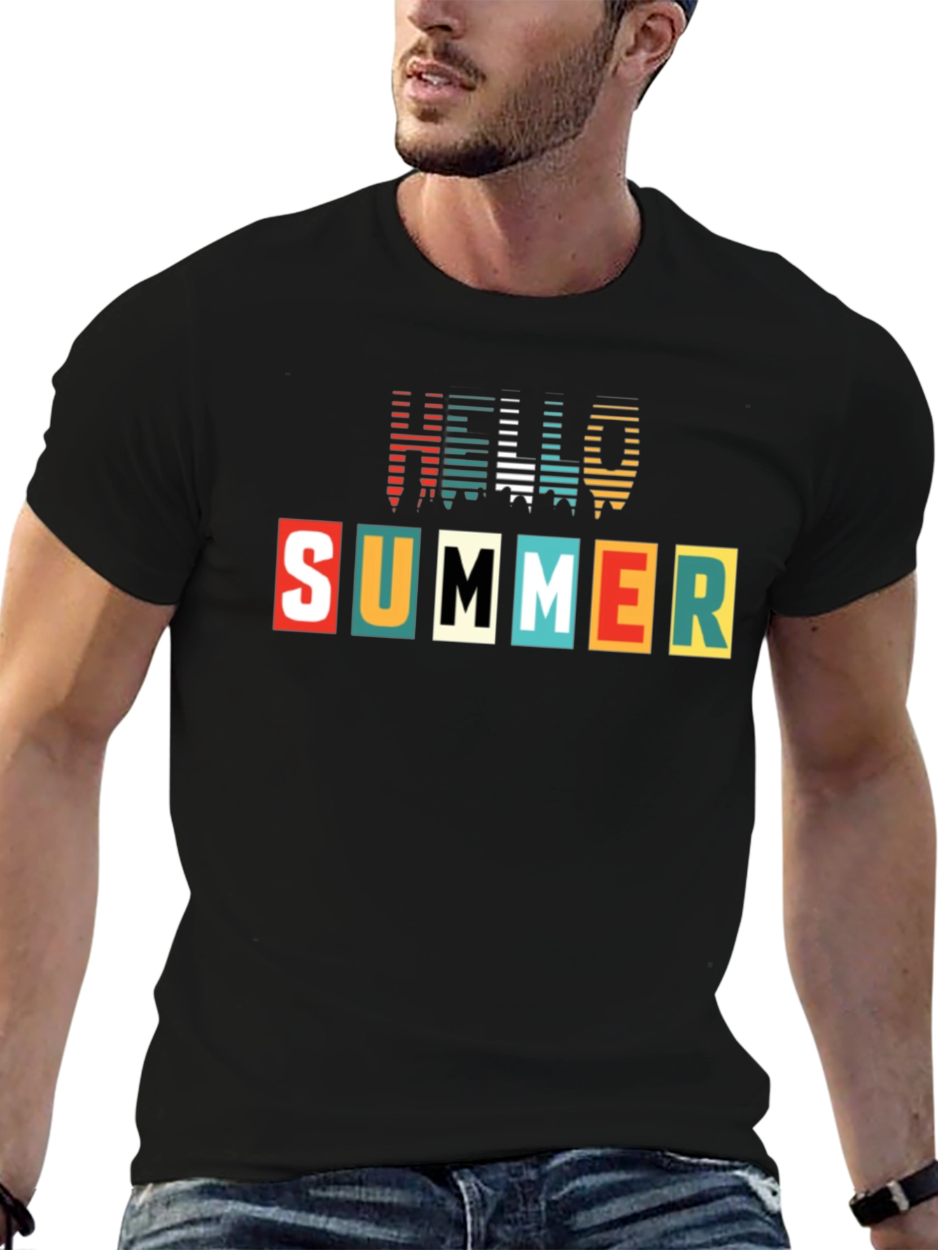 Hello Summer Graphic Print T-Shirt