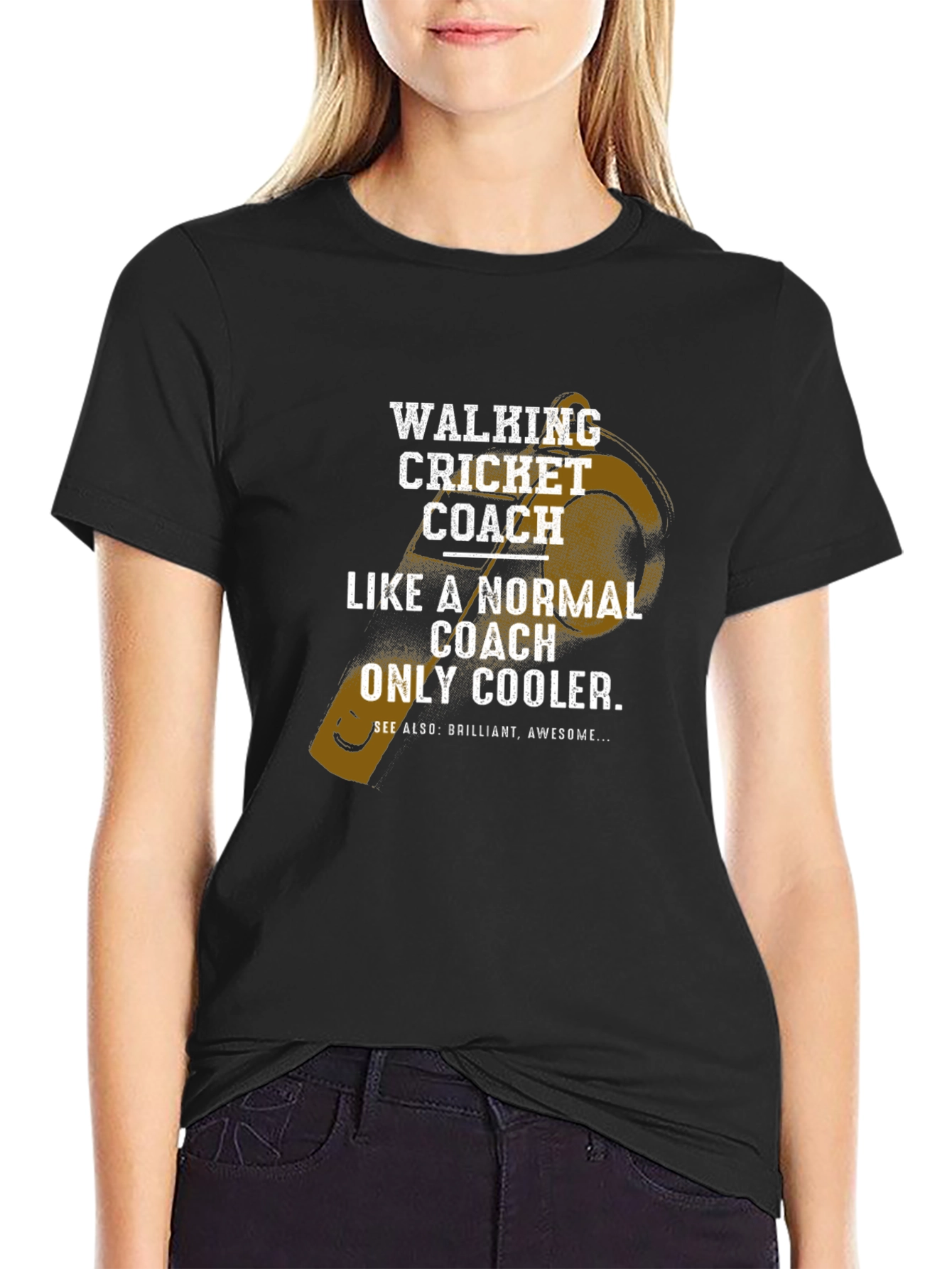 Walking Cricket Coach T-Shirt