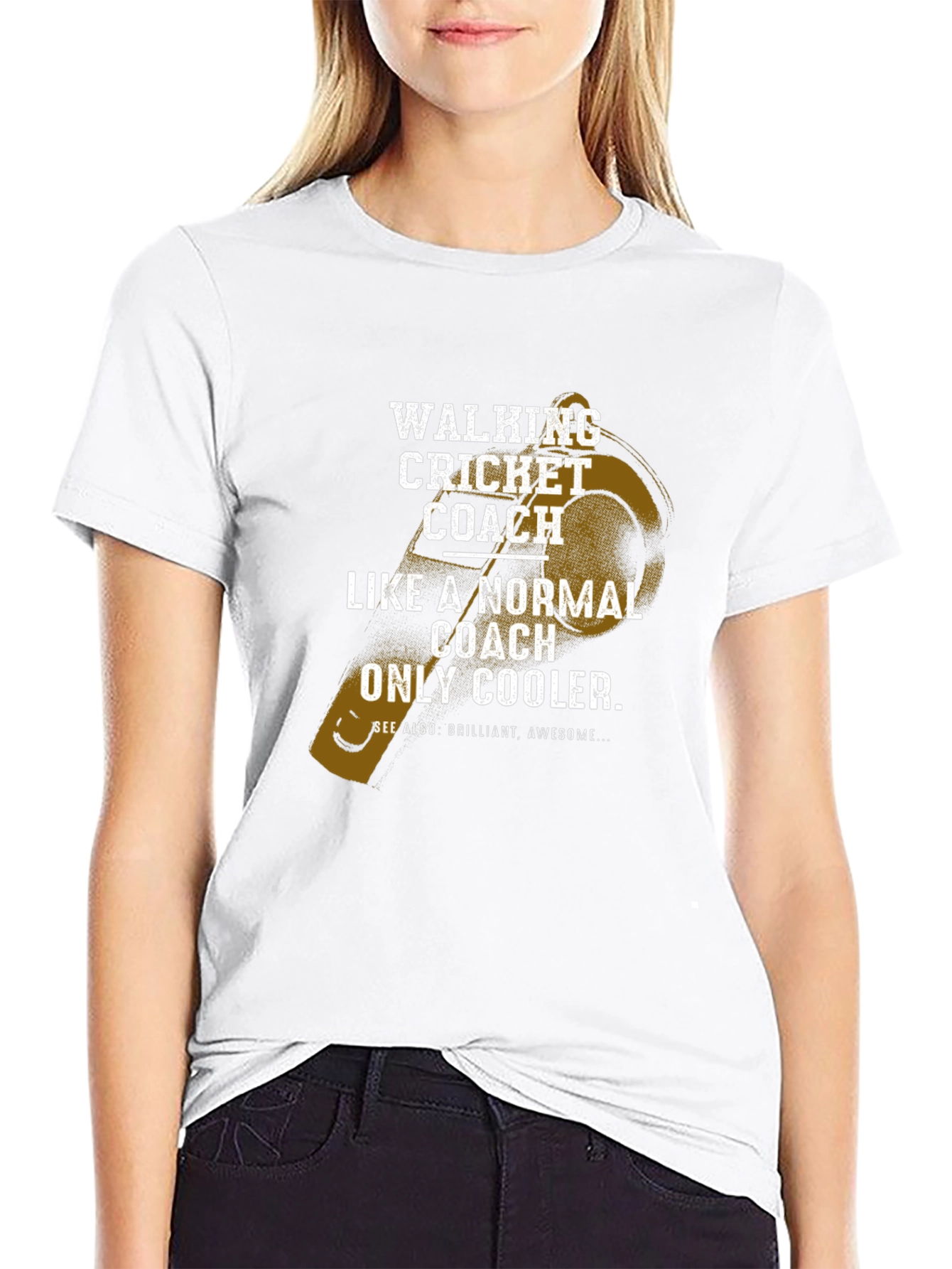 Walking Cricket Coach T-Shirt