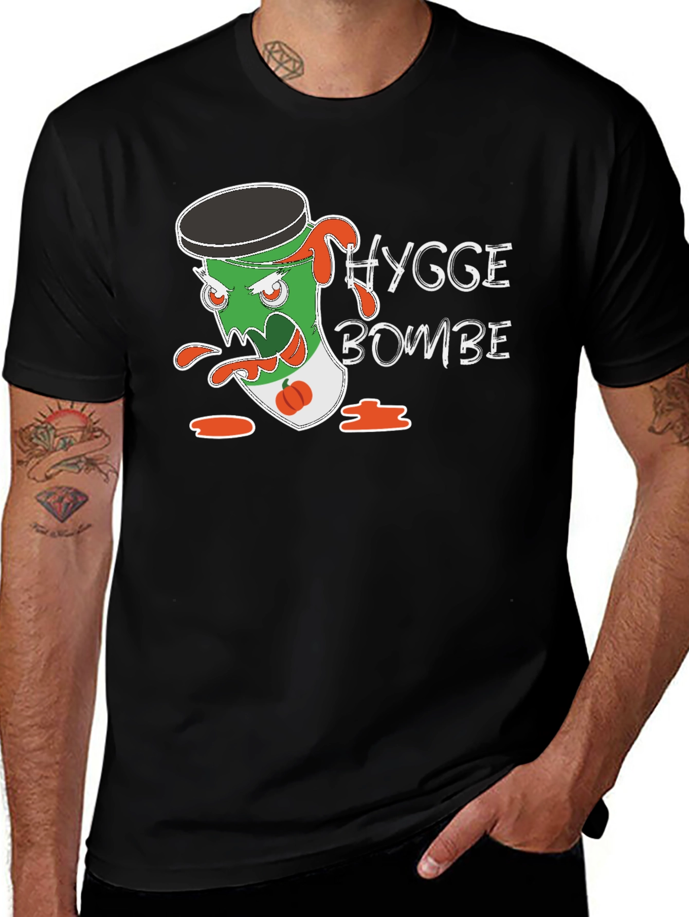 Hygge Bombe T-Shirt - Black Graphic Tee