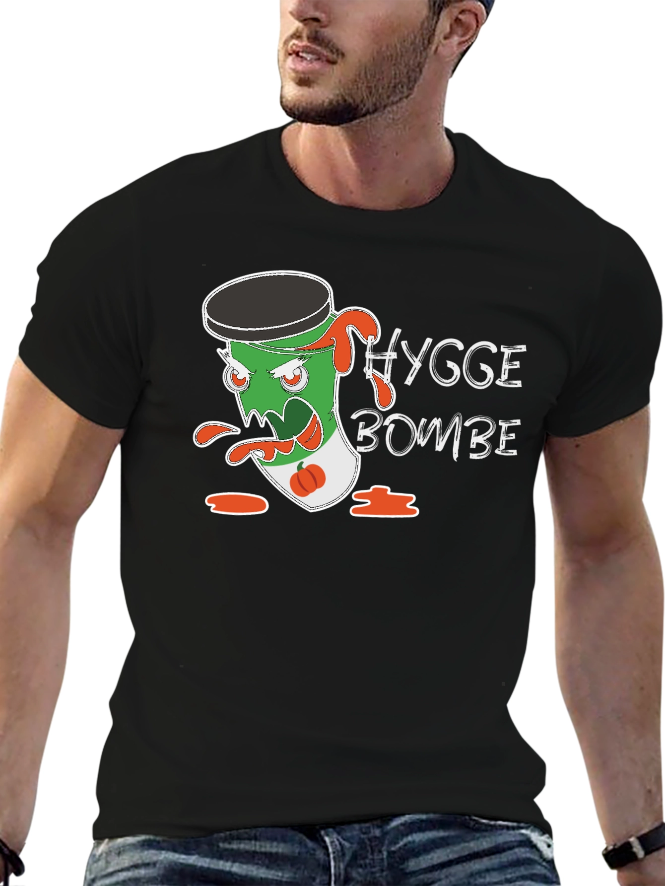 Hygge Bombe T-Shirt - Black Graphic Tee