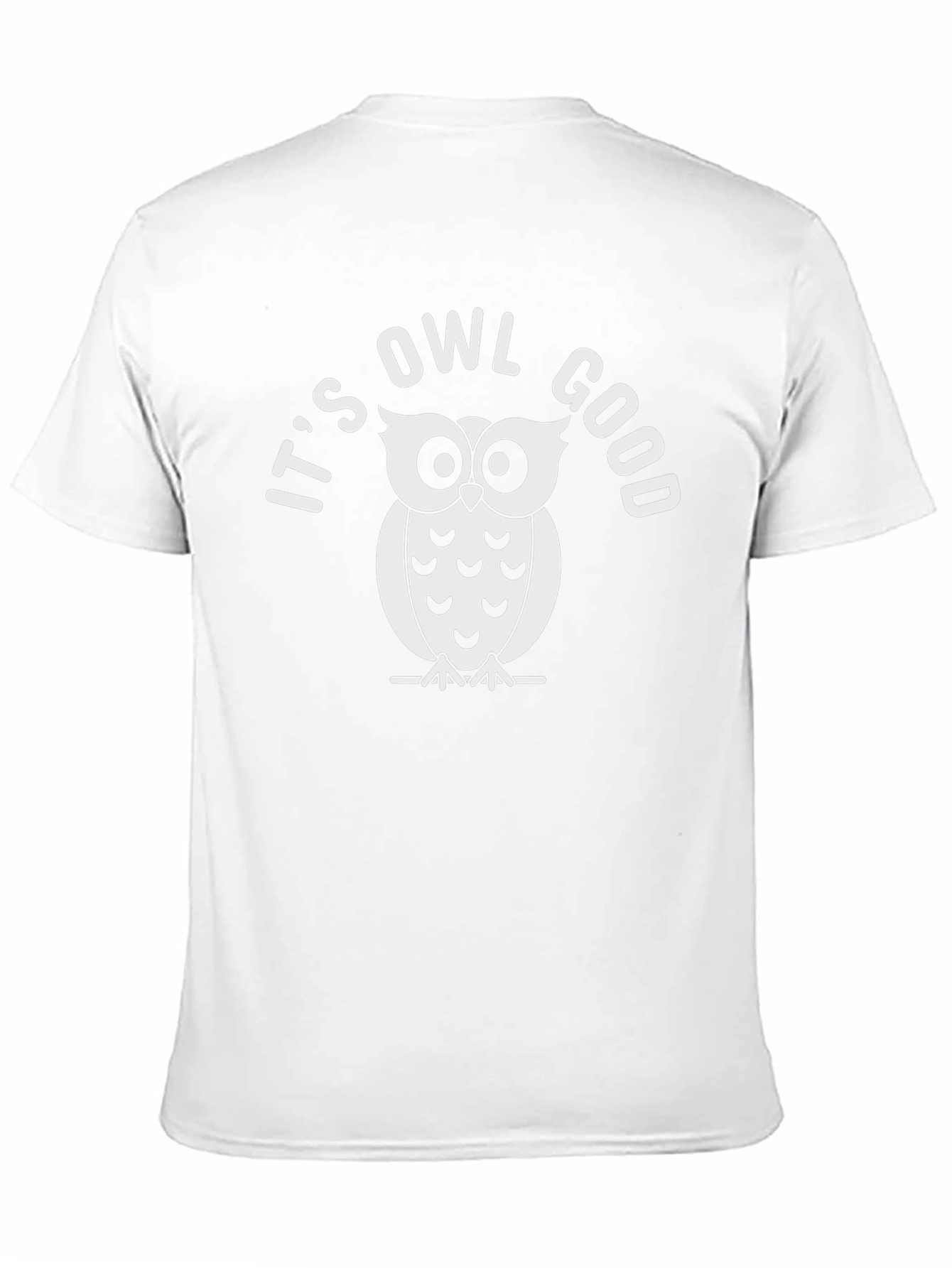 Its Owl Good Black Cotton Graphic Tee