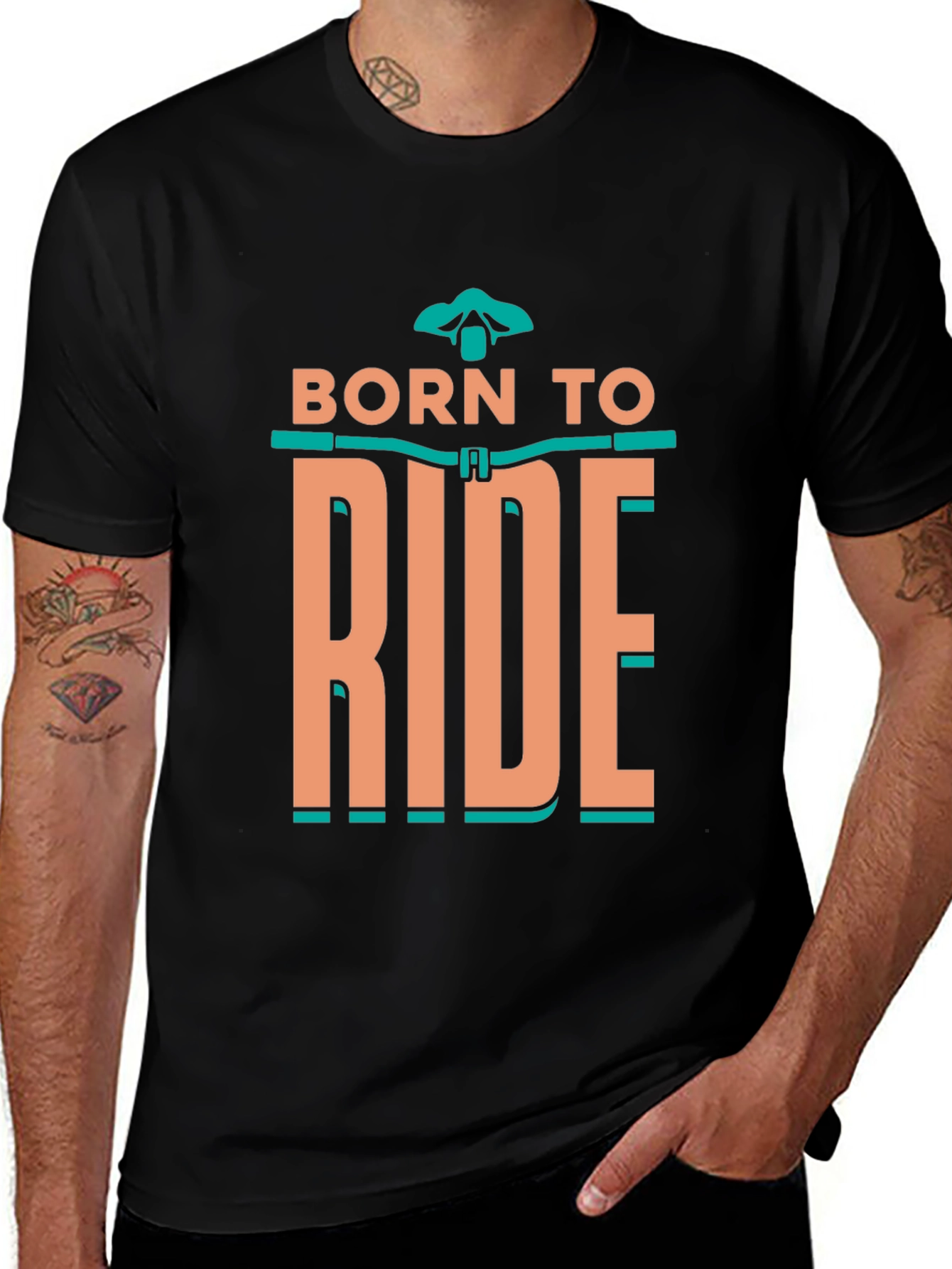 Born to Ride Black Graphic Tee