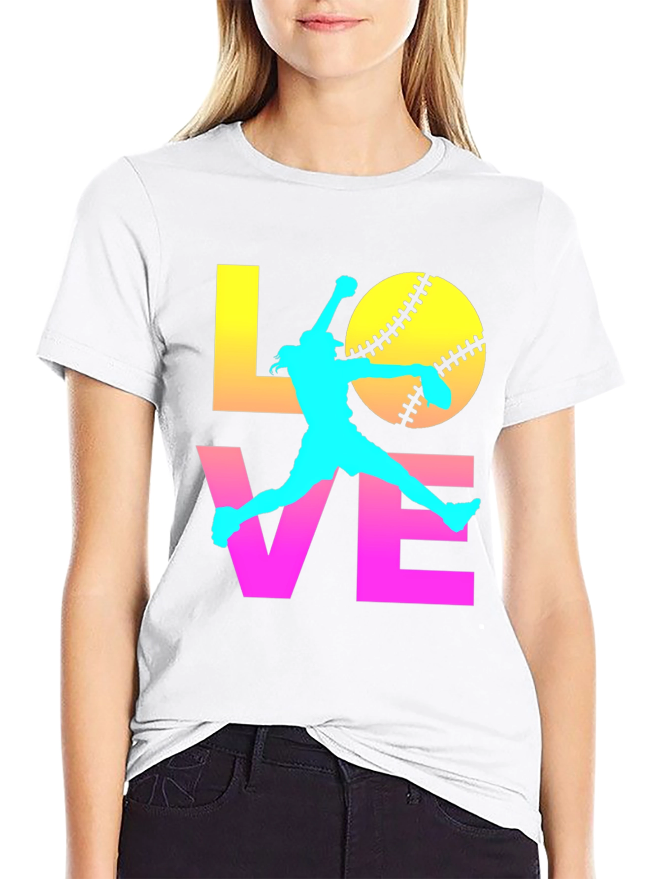 Softball Love Graphic Tee