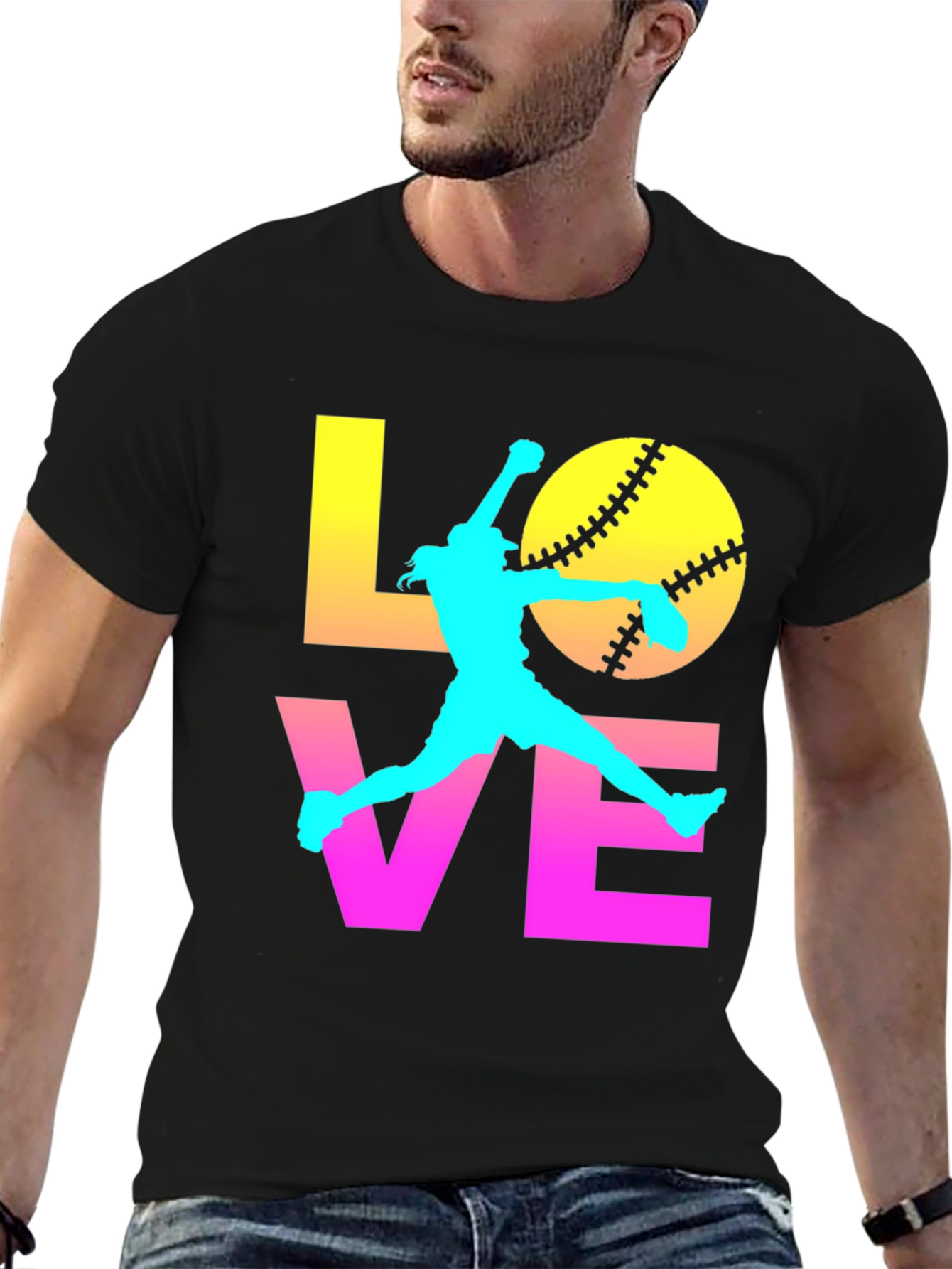 Softball Love Graphic Tee