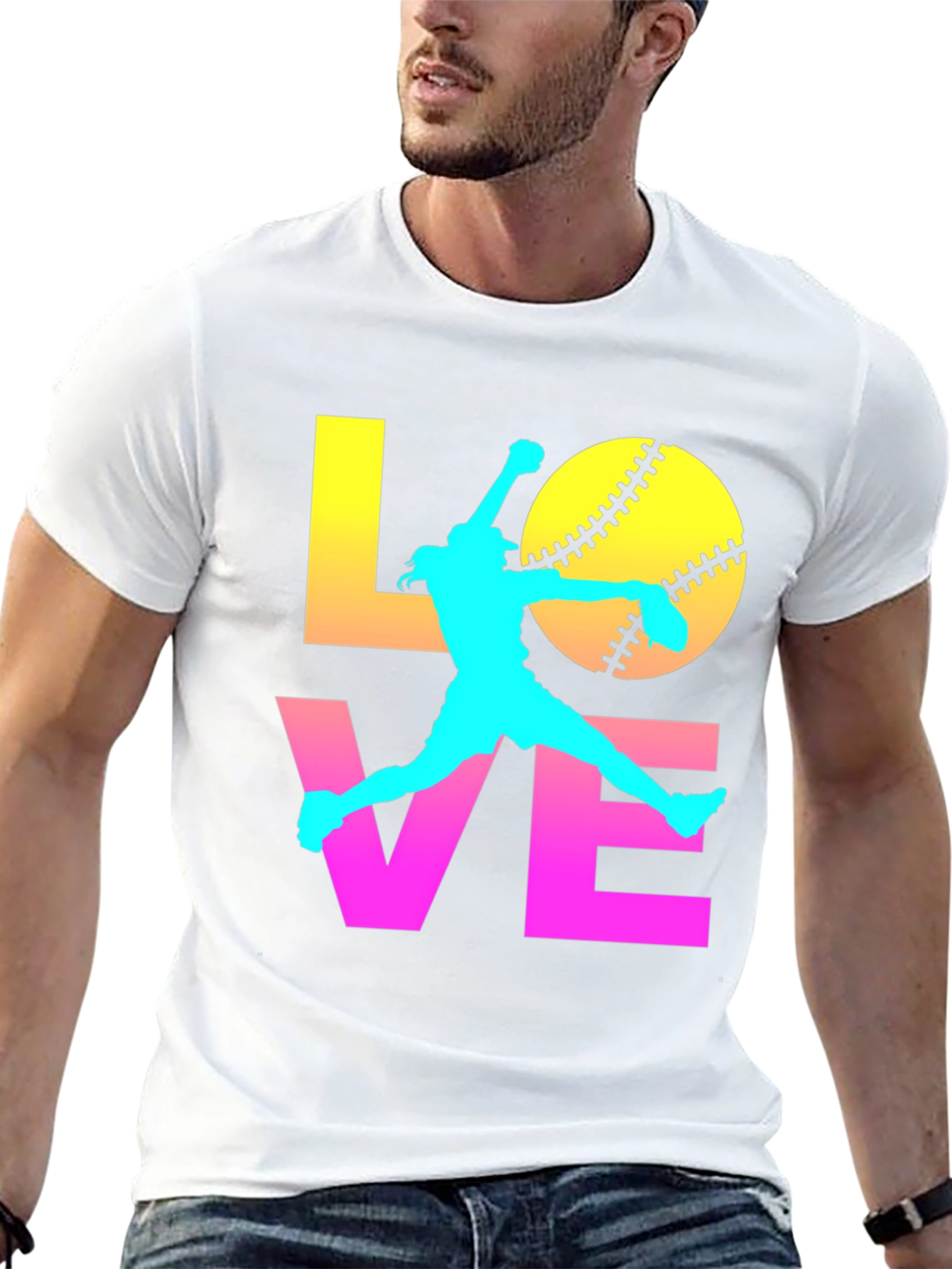 Softball Love Graphic Tee