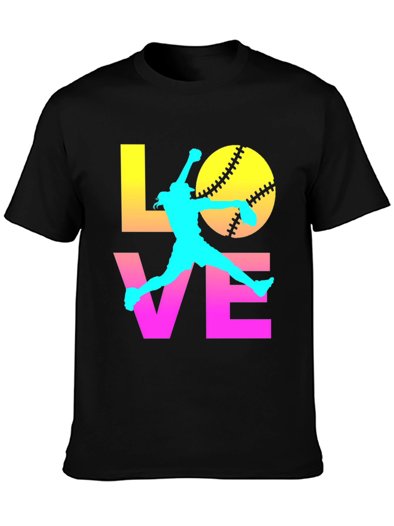Softball Love Graphic Tee