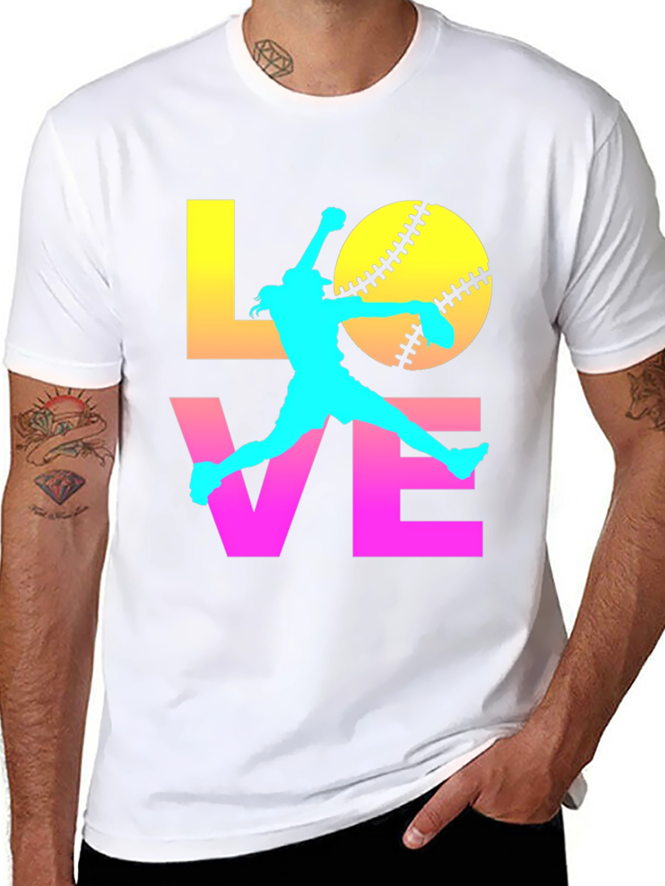 Softball Love Graphic Tee
