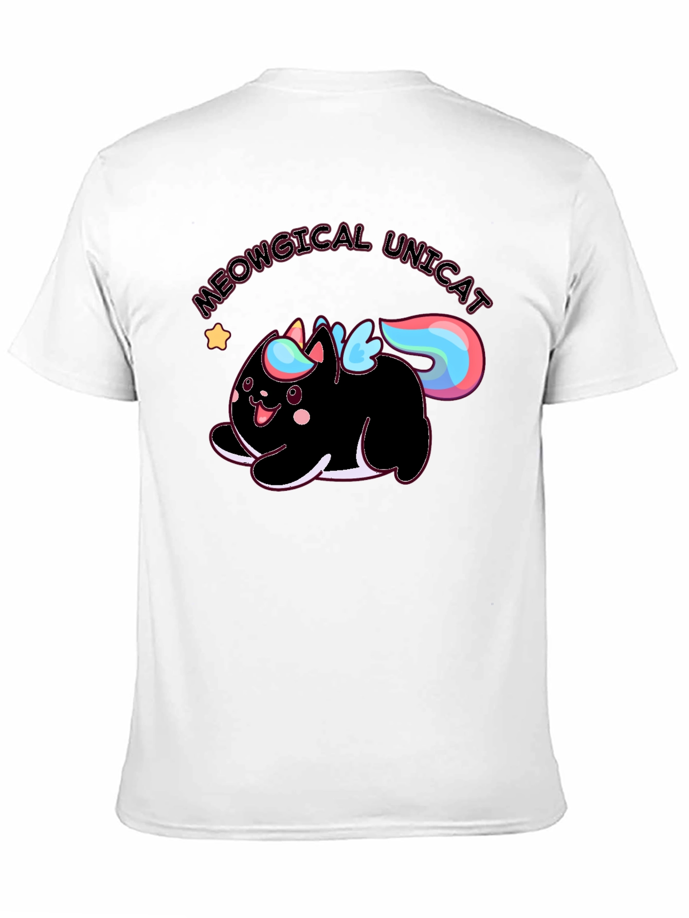 Meowgical Unicat Black Graphic Tee