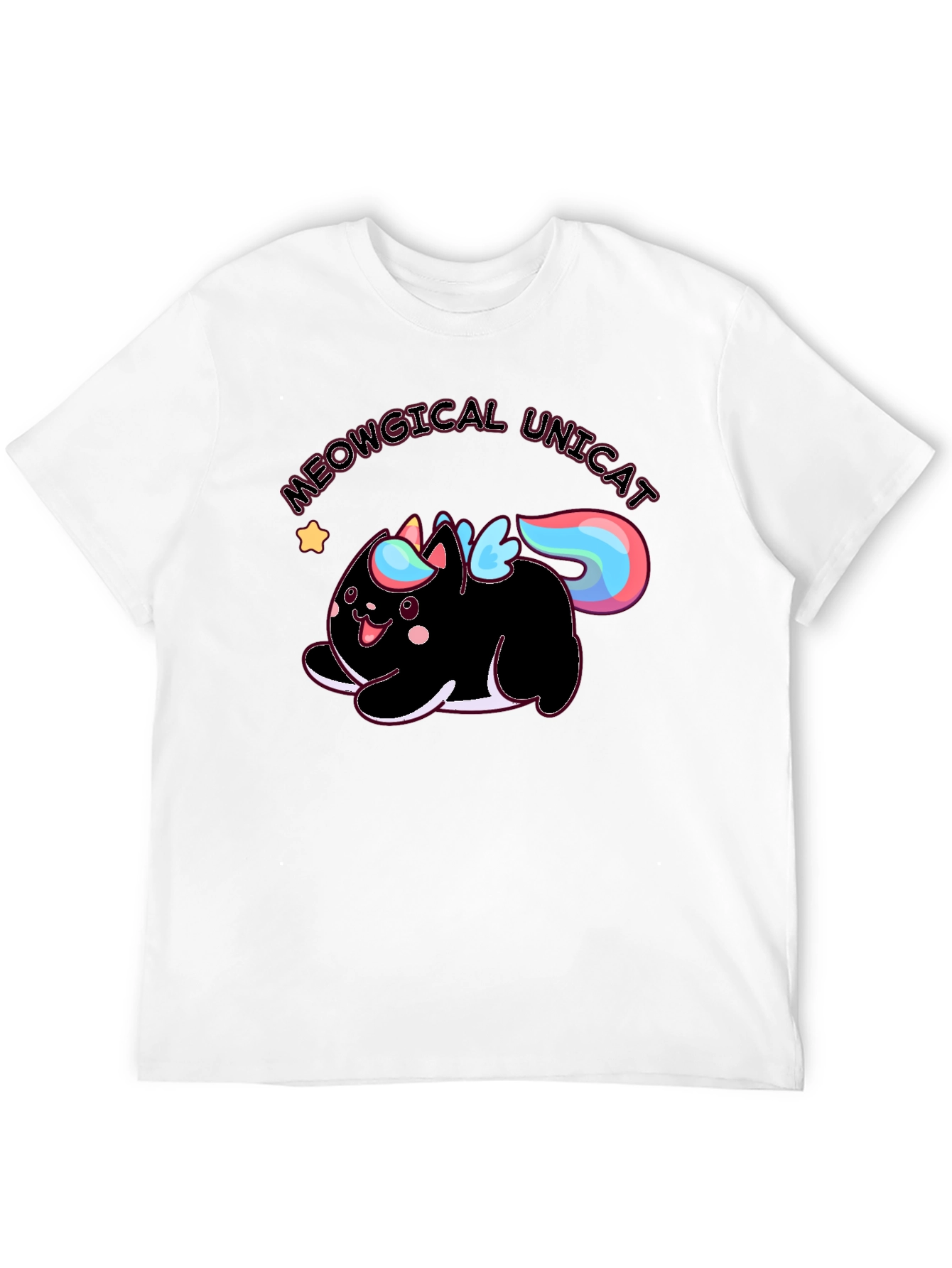 Meowgical Unicat Black Graphic Tee